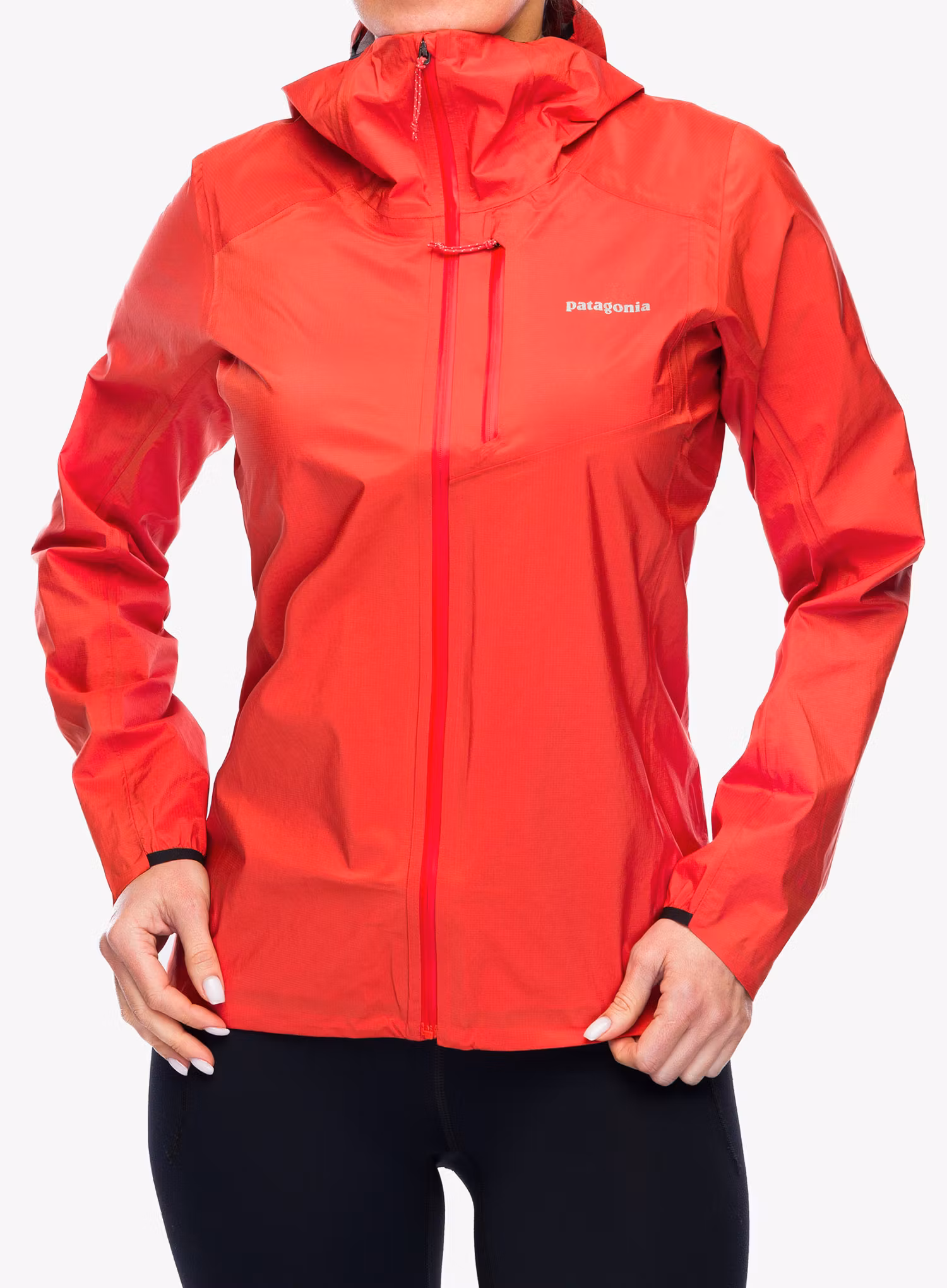 Ženska jakna za tek Patagonia Storm Racer Jacket - pimento red