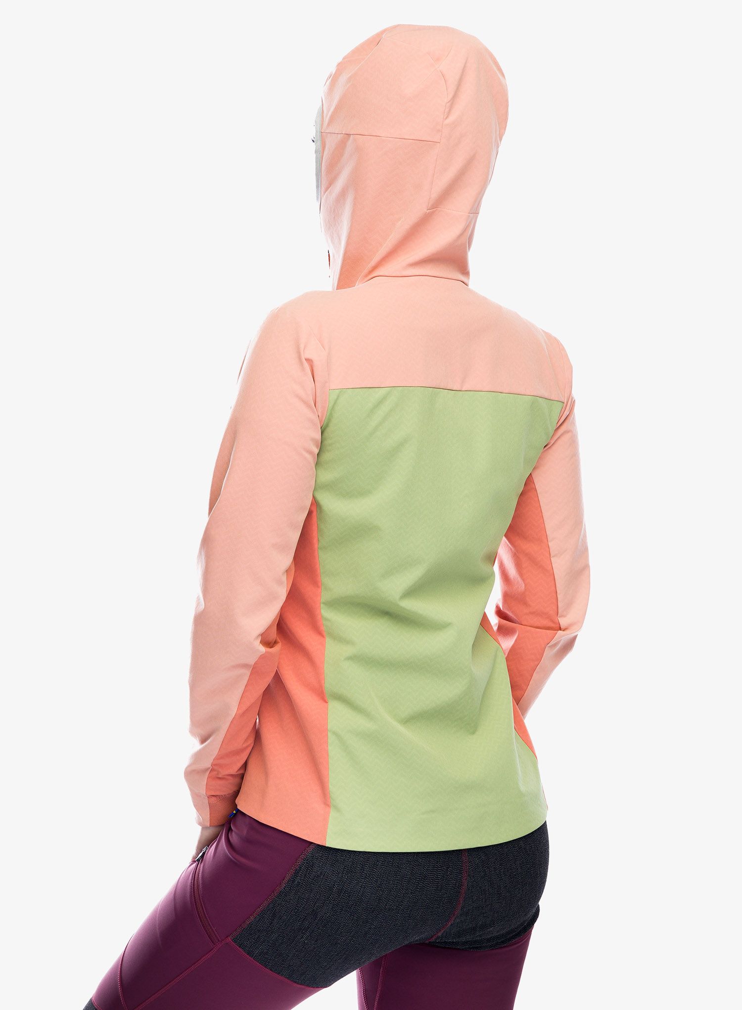 Ženska jakna Patagonia R1 CrossStrata Hoody - buckhorn green