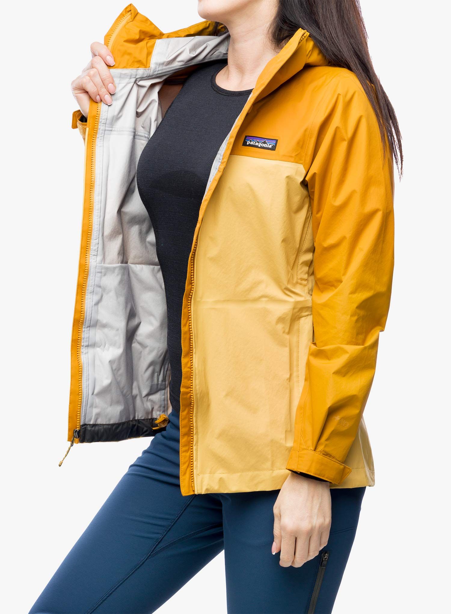 Ženska nepremočljiva jakna Patagonia Torrentshell 3L Jacket - pufferfish gold