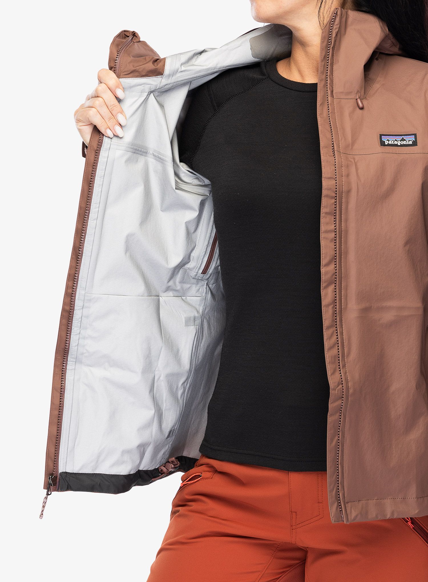 Ženska hardshell jakna Patagonia Torrentshell 3L Jacket - dulse mauve