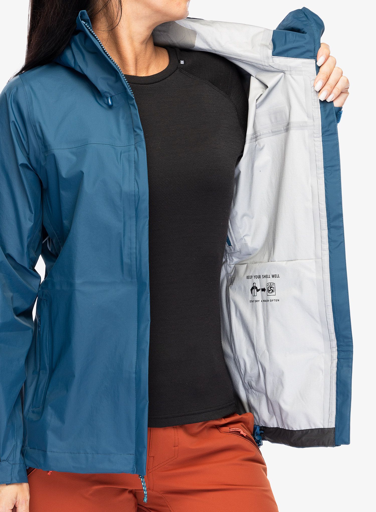 Ženska hardshell jakna Patagonia Torrentshell 3L Jacket - lagom blue