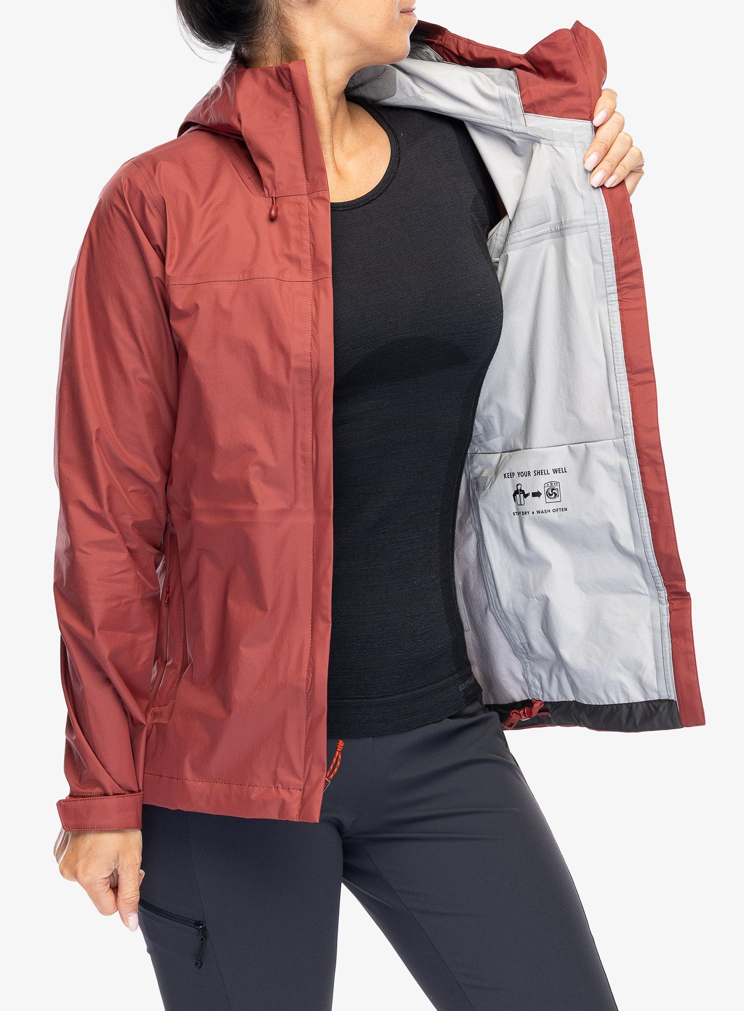 Ženska nepremočljiva jakna Patagonia Torrentshell 3L Jacket - oxide red