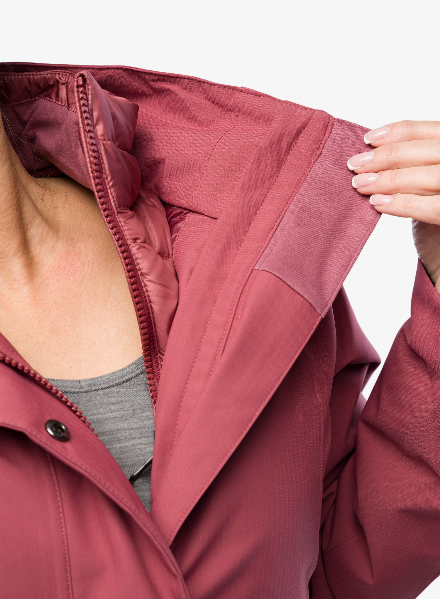 Ženska jakna 3 v 1 Patagonia Tres 3-in-1 Parka - carmine red