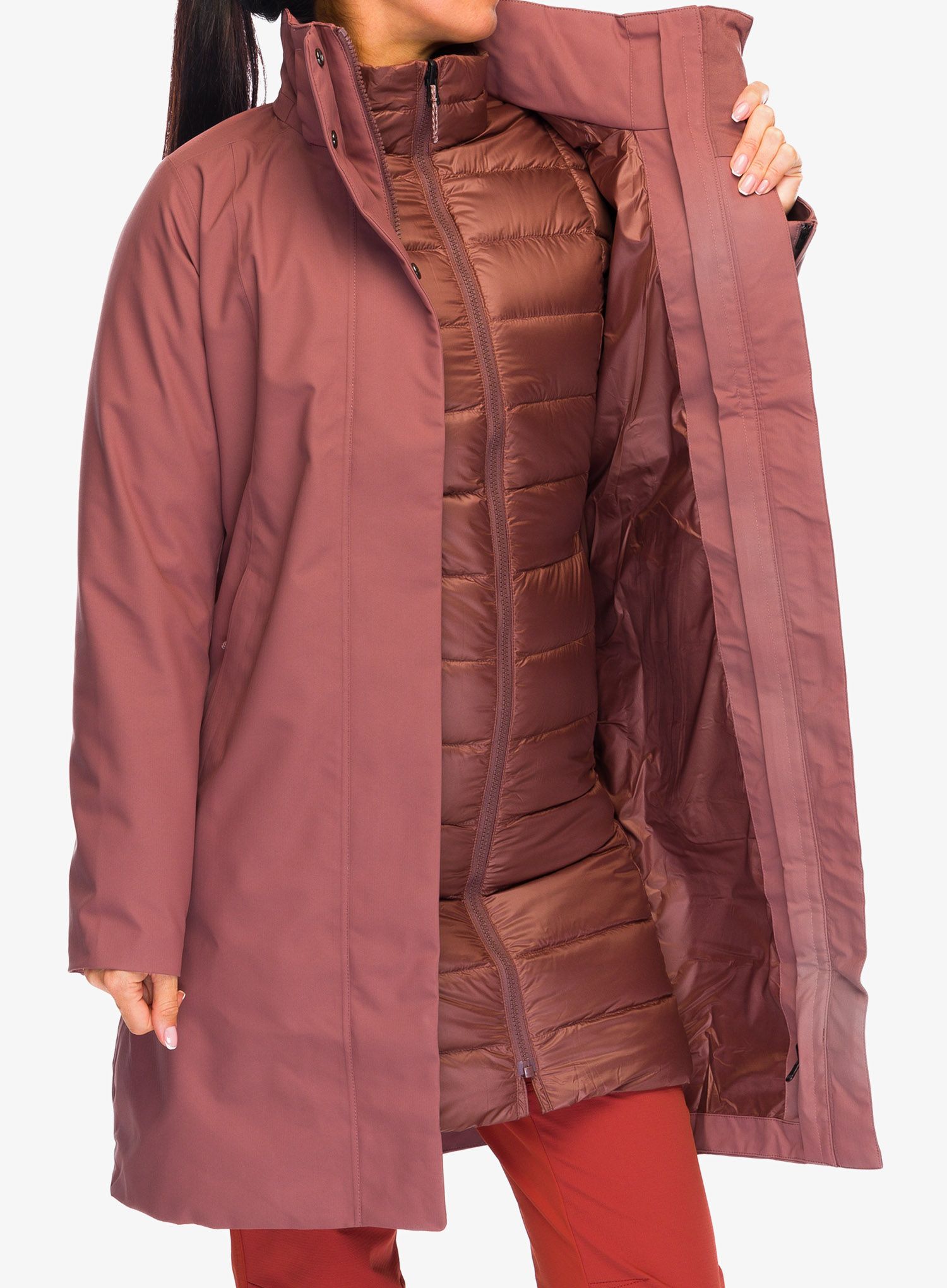 Ženska jakna 3v1 Patagonia Tres 3-in-1 Parka - dulse mauve