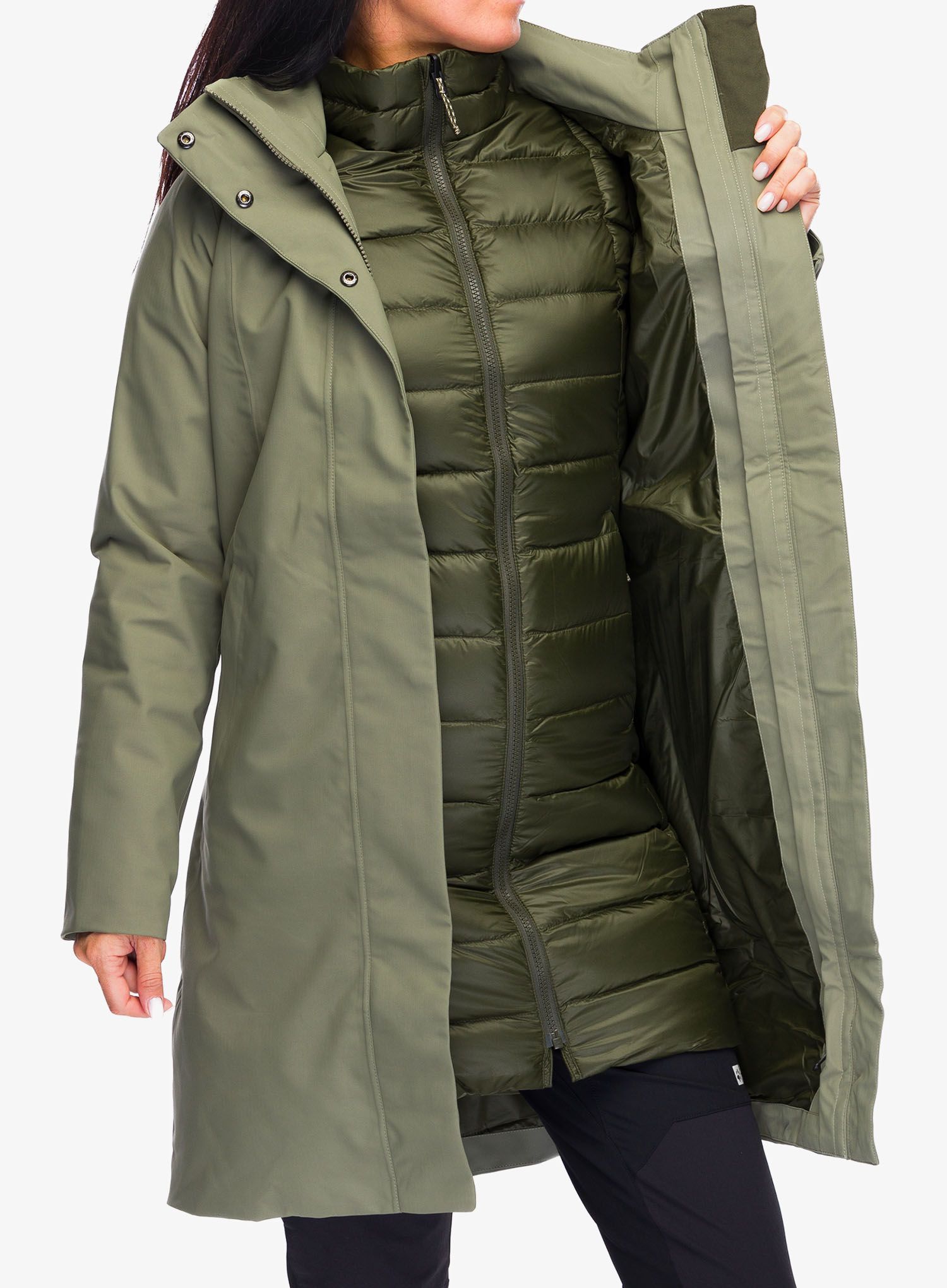 Ženska jakna 3v1 Patagonia Tres 3-in-1 Parka - pine needle green