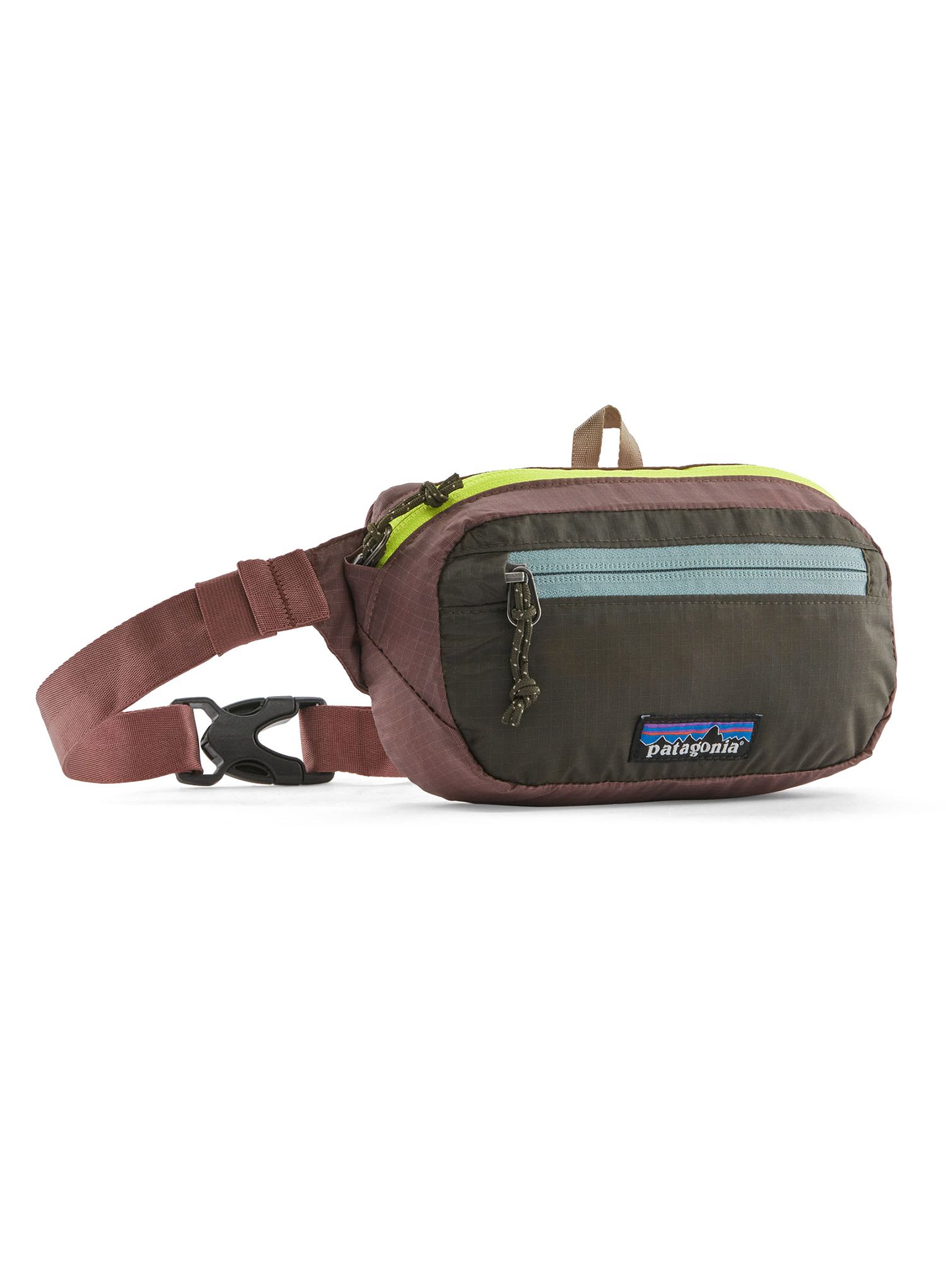 Torbica za okoli pasu Patagonia Ultralight Black Hole Mini Hip Pack - patchwork/pine needle green