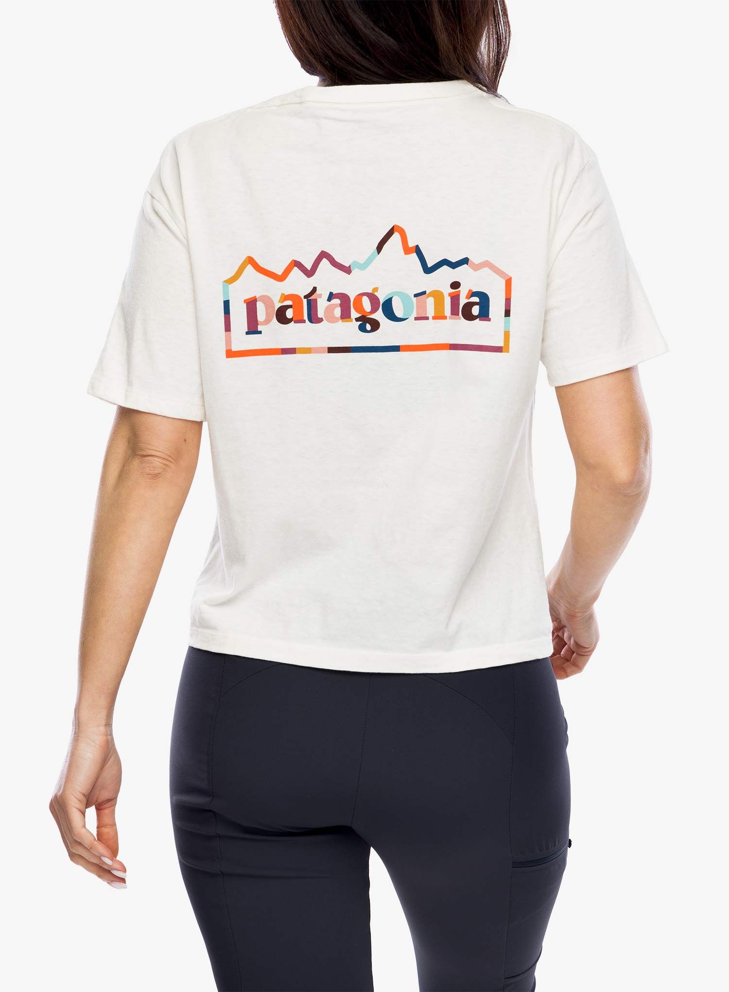 Ženska bombažna majica Patagonia Unity Fitz Easy Cut Responsibili-Tee - birch white