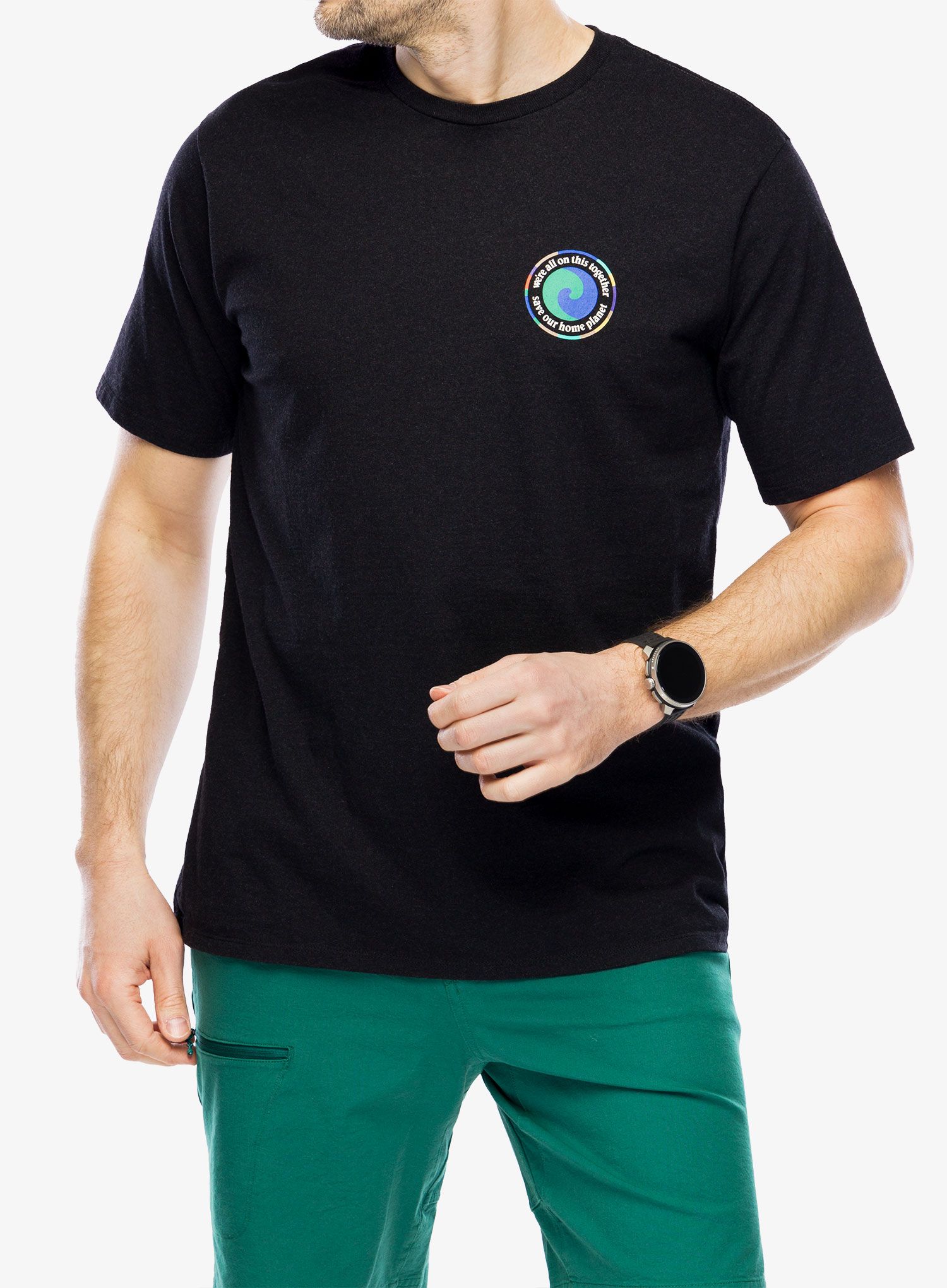 Majica s potiskom Patagonia Unity Fitz Responsibili-Tee - ink black