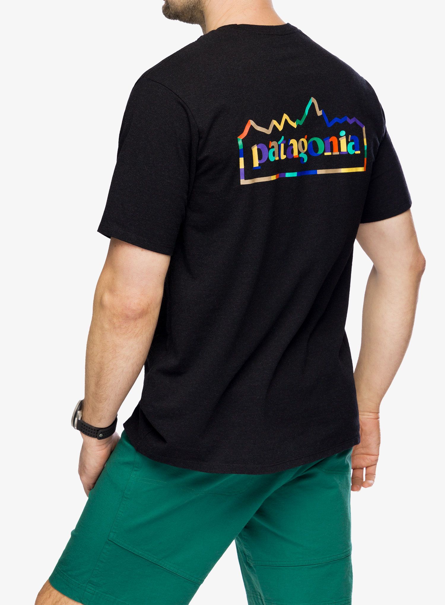 Majica s potiskom Patagonia Unity Fitz Responsibili-Tee - ink black