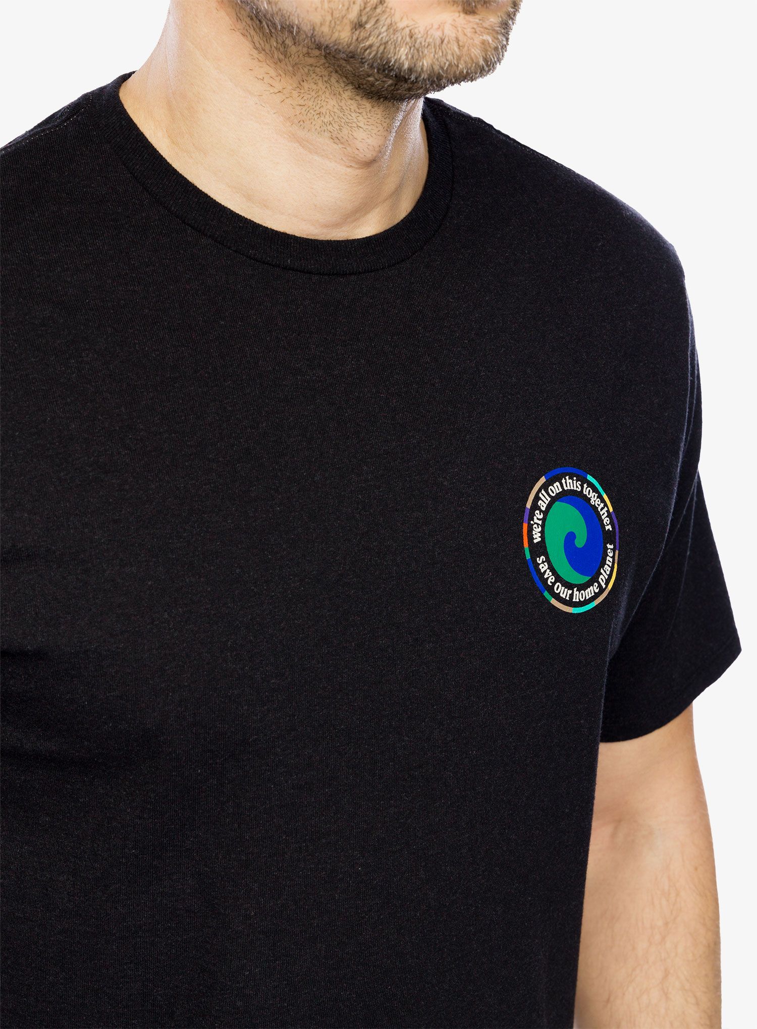 Majica s potiskom Patagonia Unity Fitz Responsibili-Tee - ink black