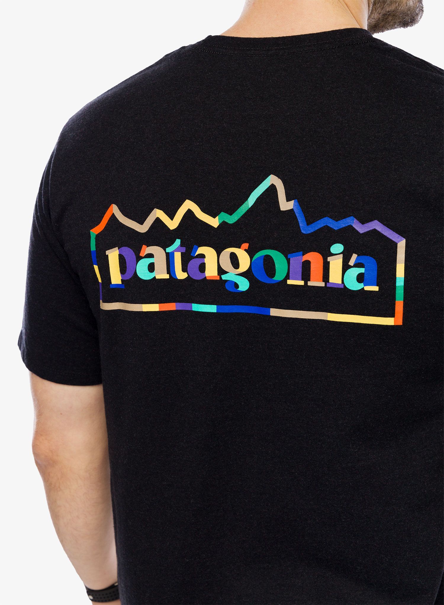 Majica s potiskom Patagonia Unity Fitz Responsibili-Tee - ink black
