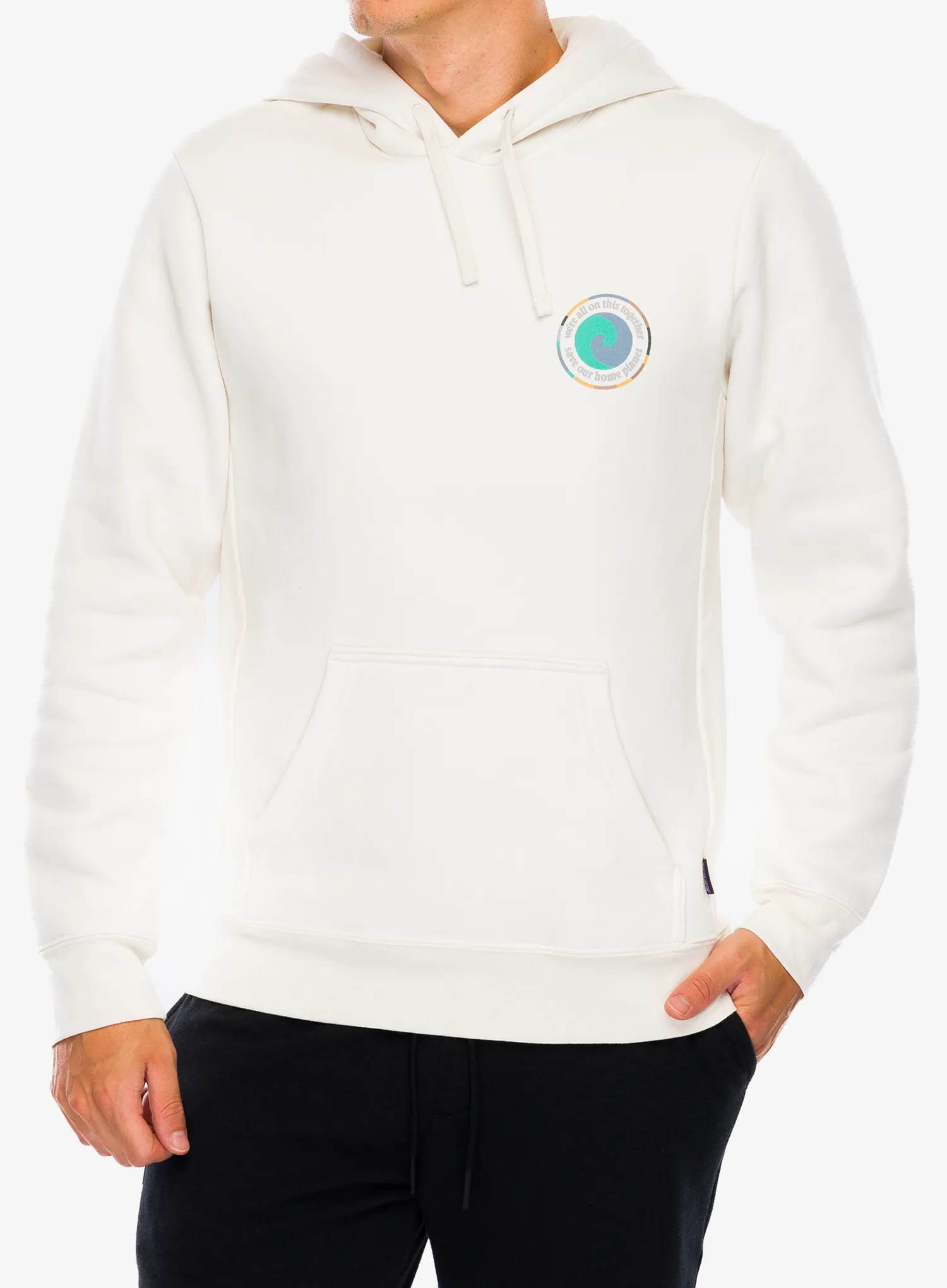 Jopica s kapuco Patagonia Unity Fitz Uprisal Hoody - birch white