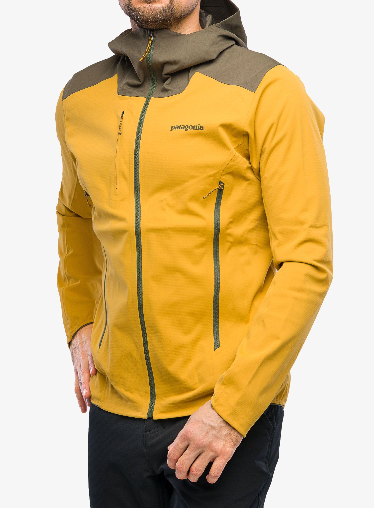 Moška smučarska jakna Patagonia Upstride Jacket - cabin gold