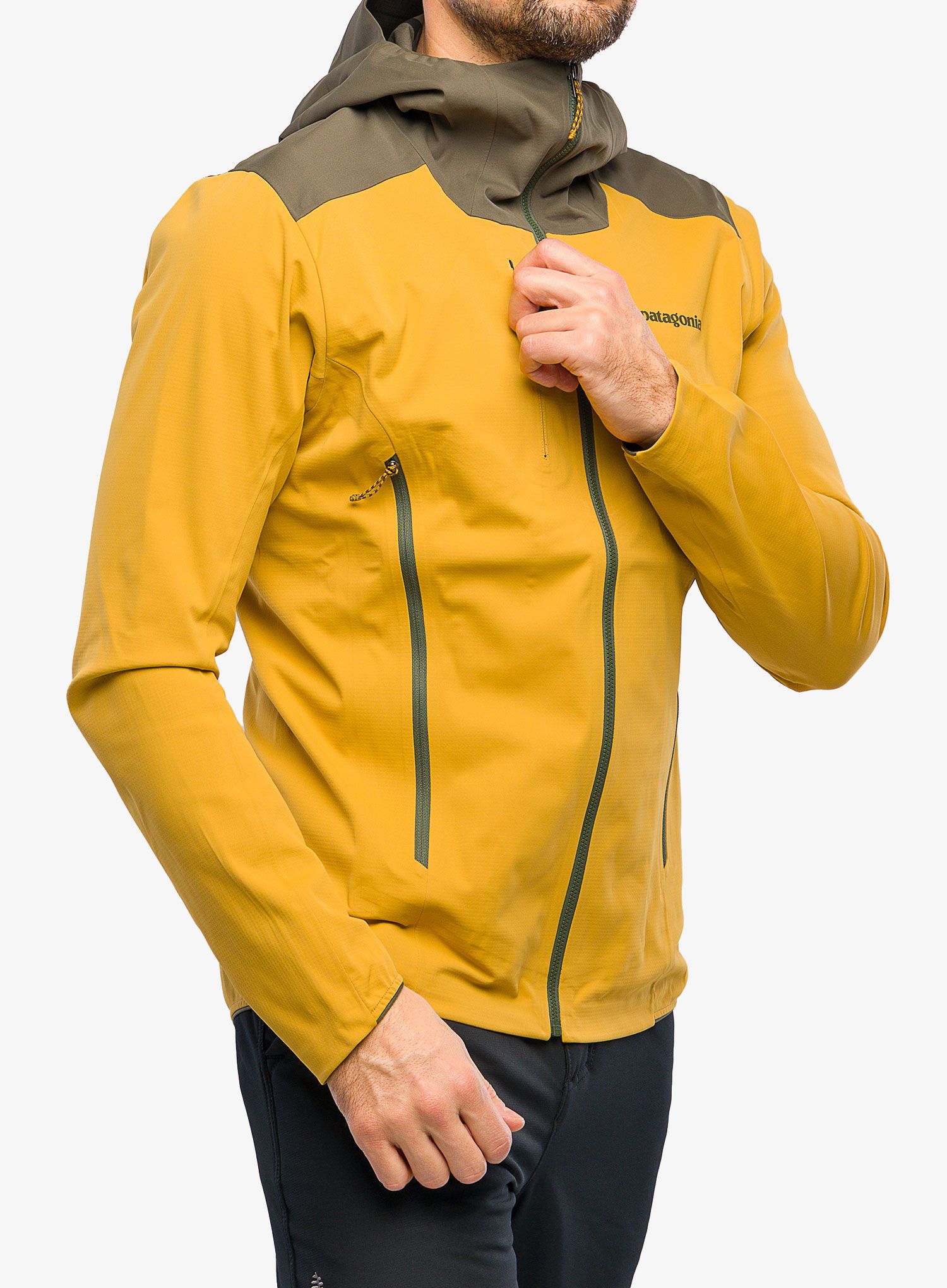 Moška smučarska jakna Patagonia Upstride Jacket - cabin gold
