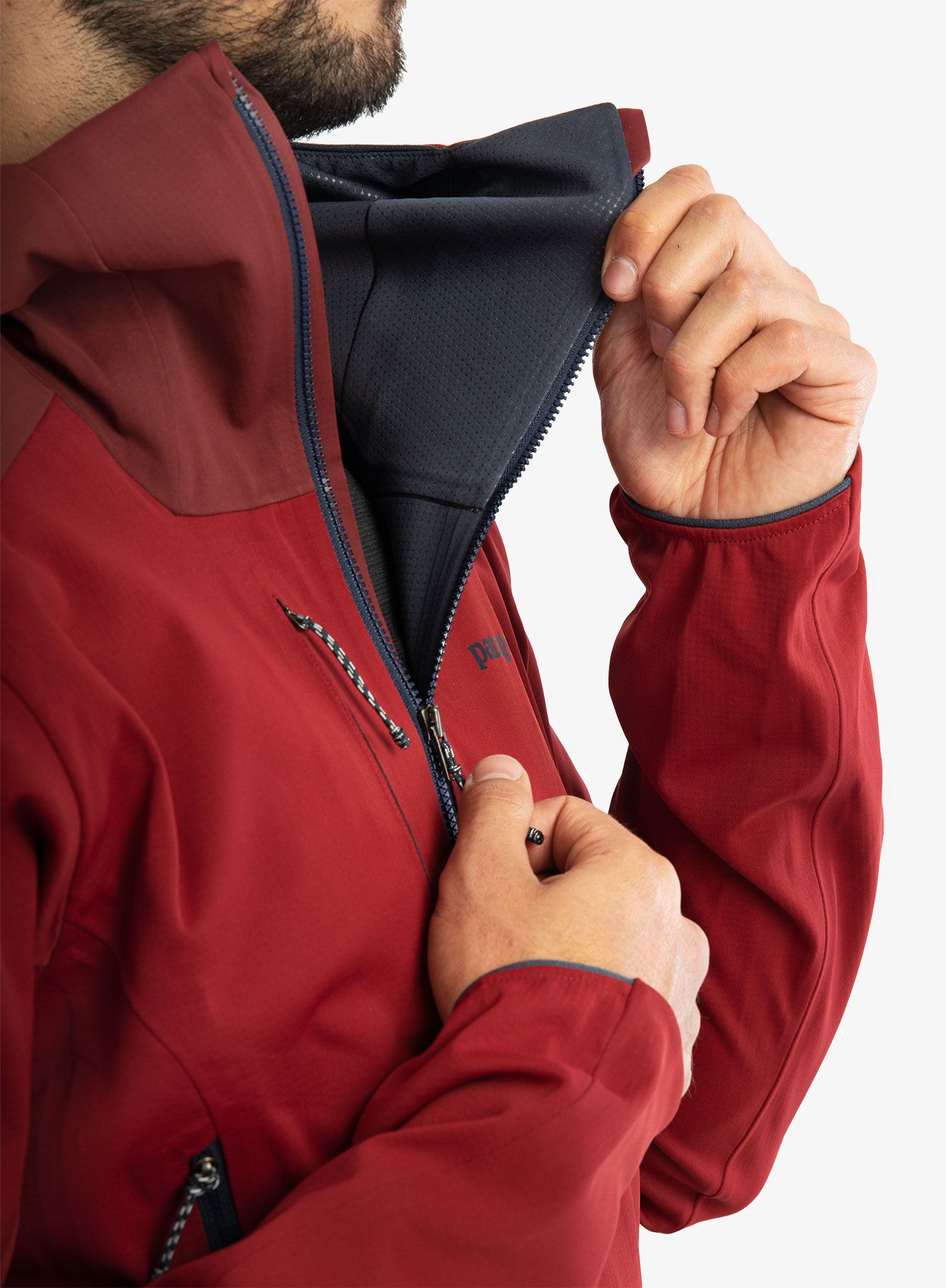 Moška smučarska jakna Patagonia Upstride Jacket - wax red