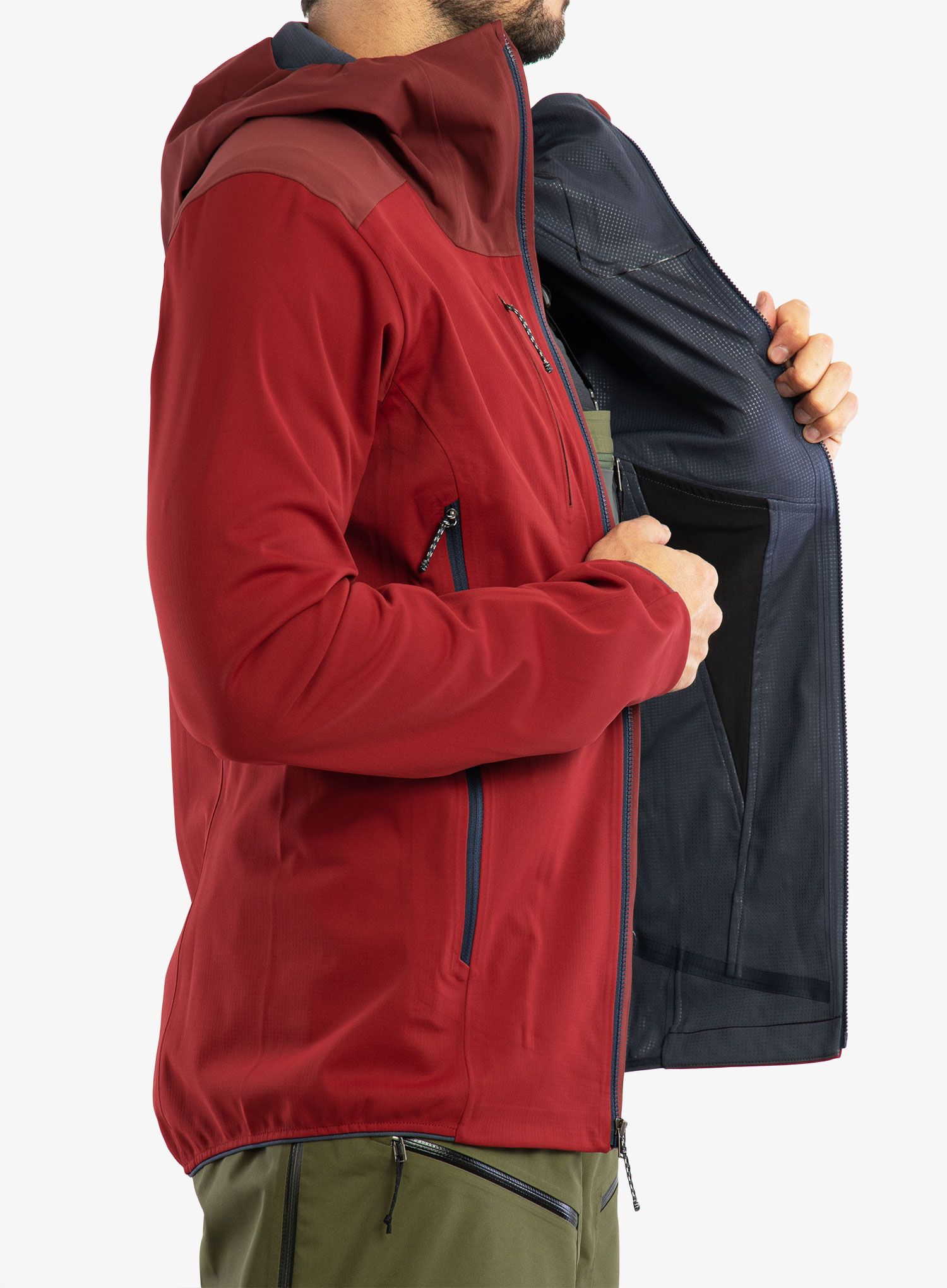 Moška smučarska jakna Patagonia Upstride Jacket - wax red