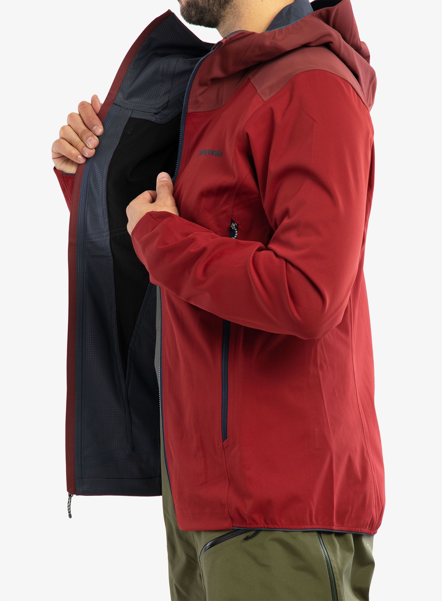 Moška smučarska jakna Patagonia Upstride Jacket - wax red