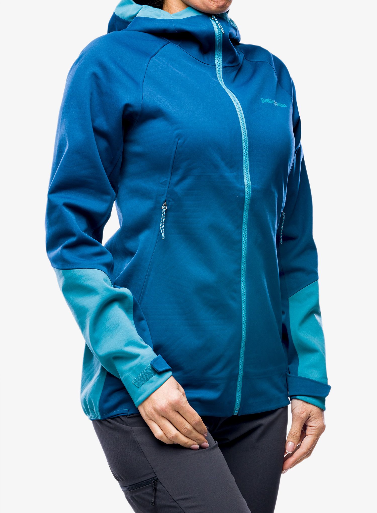 Ženska softshell jakna Patagonia Upstride Jkt - lagom blue