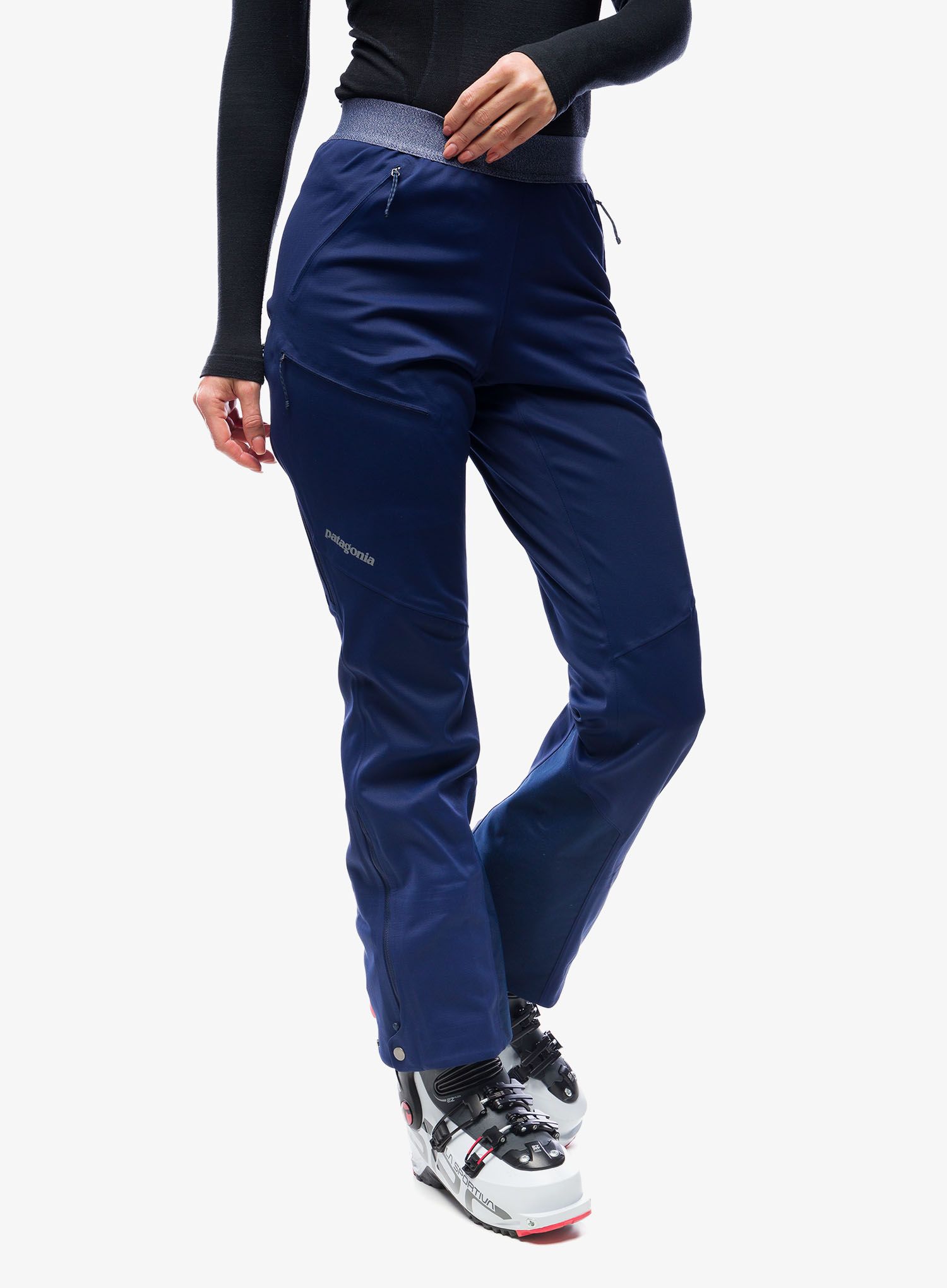Ženske turno smučarske hlače Patagonia Upstride Pants - classic navy