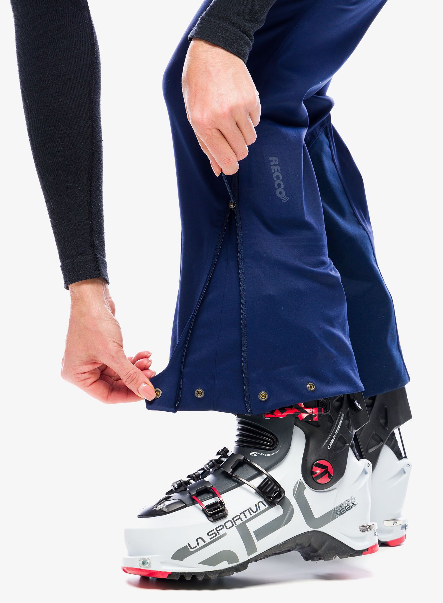 Ženske turno smučarske hlače Patagonia Upstride Pants - classic navy