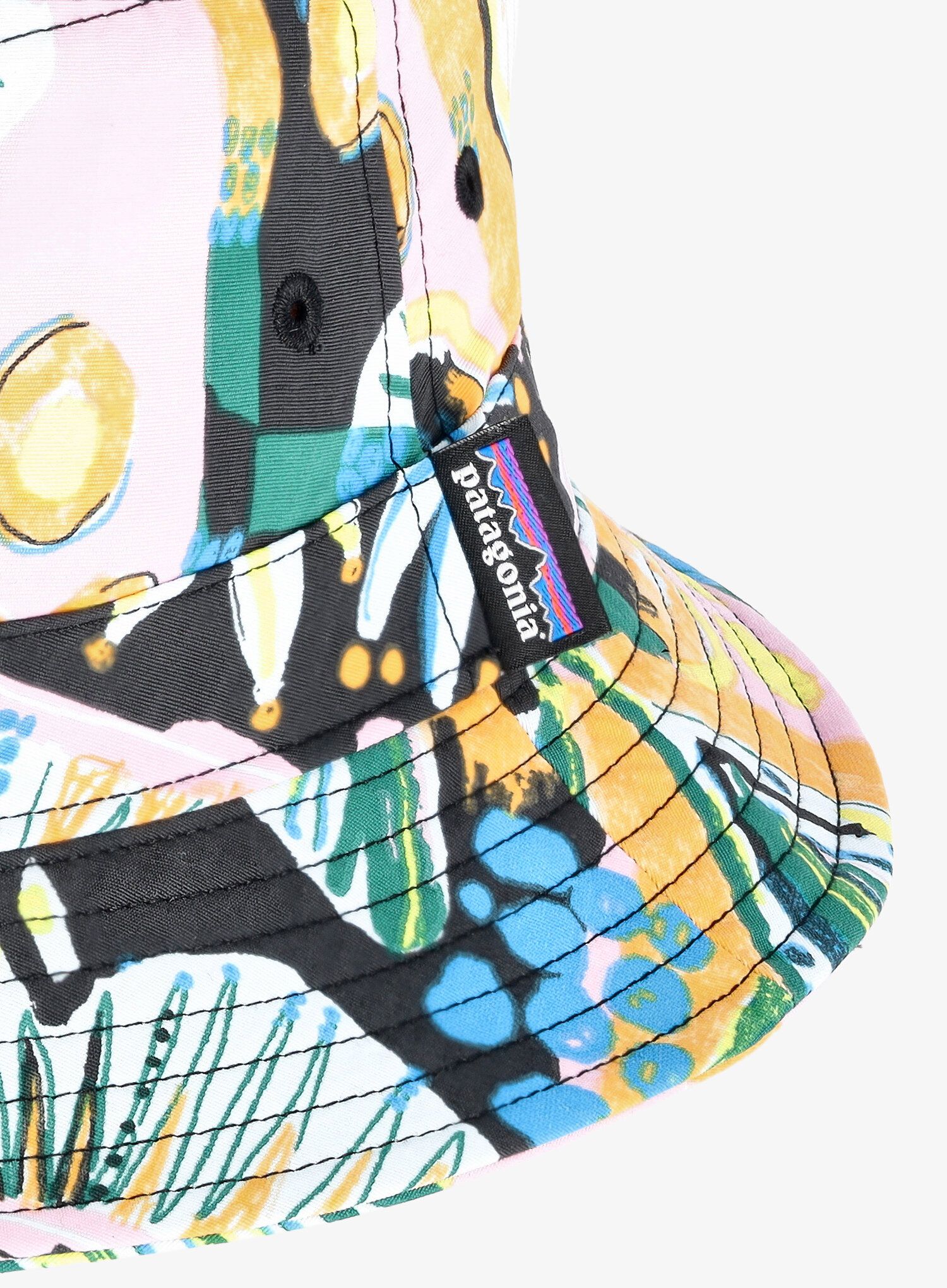Pohodniški klobuk Patagonia Wavefarer Bucket Hat - island seeds/mauve
