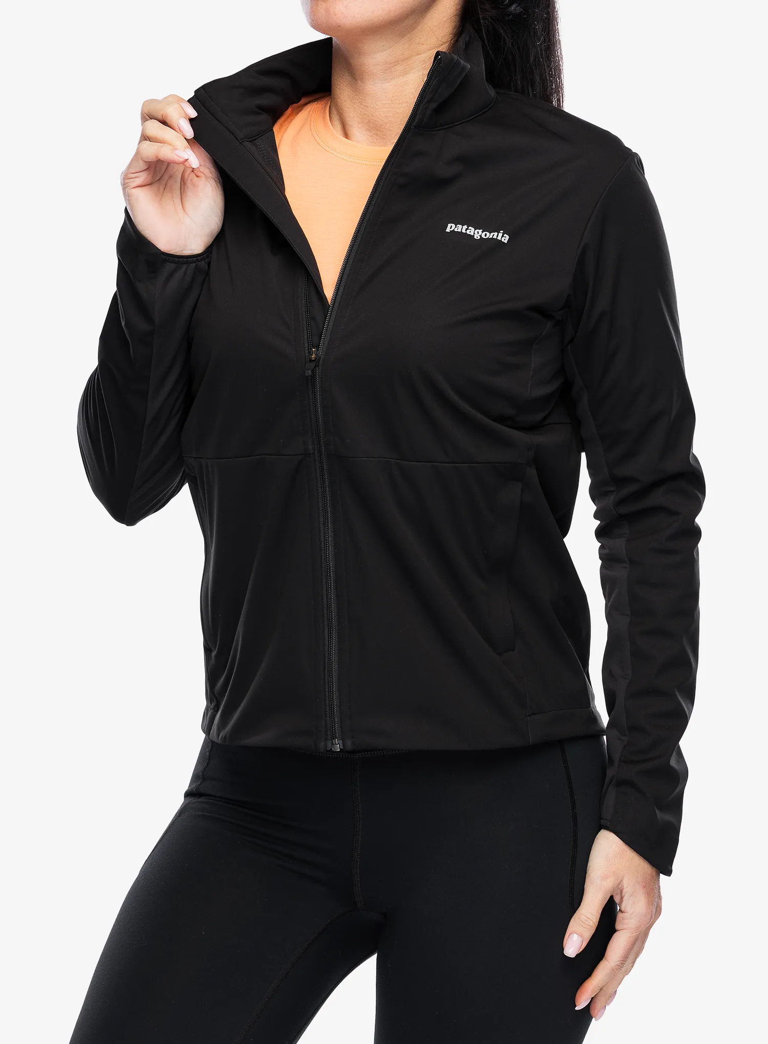 Ženska jakna za tek Patagonia Wind Shield Jacket - black