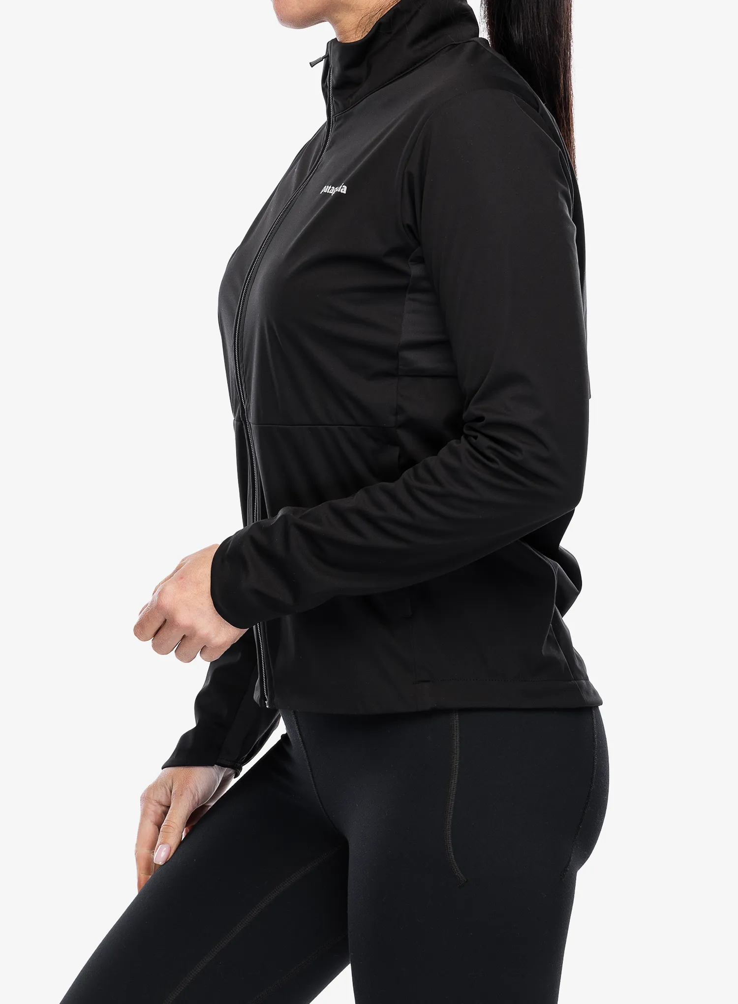 Ženska jakna za tek Patagonia Wind Shield Jacket - black