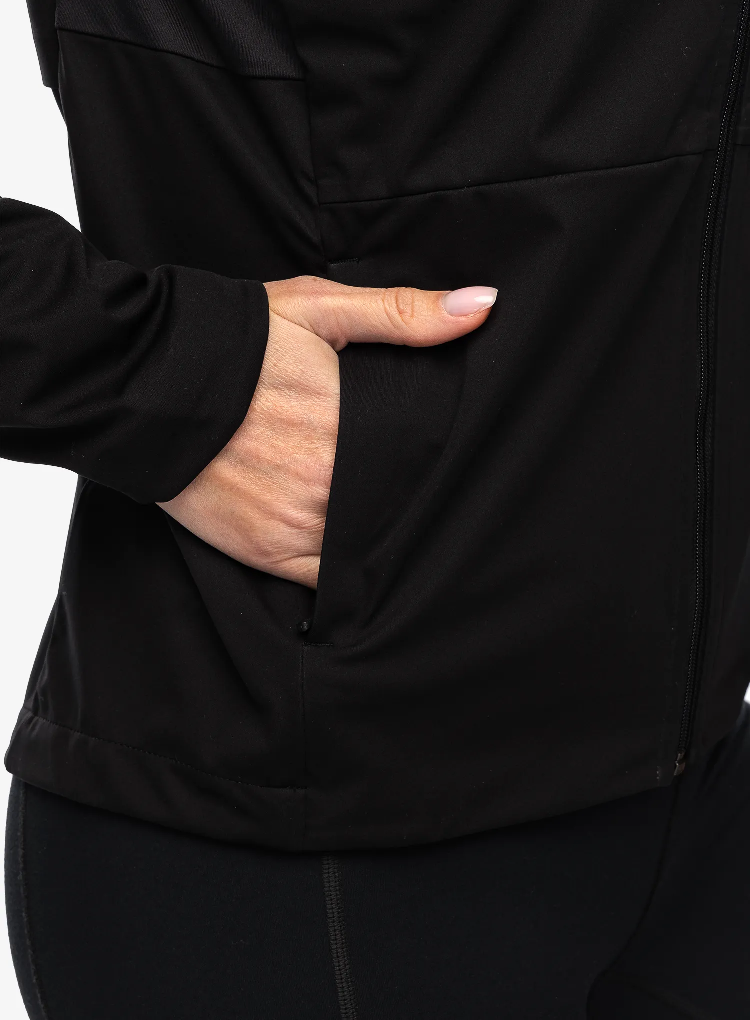 Ženska jakna za tek Patagonia Wind Shield Jacket - black