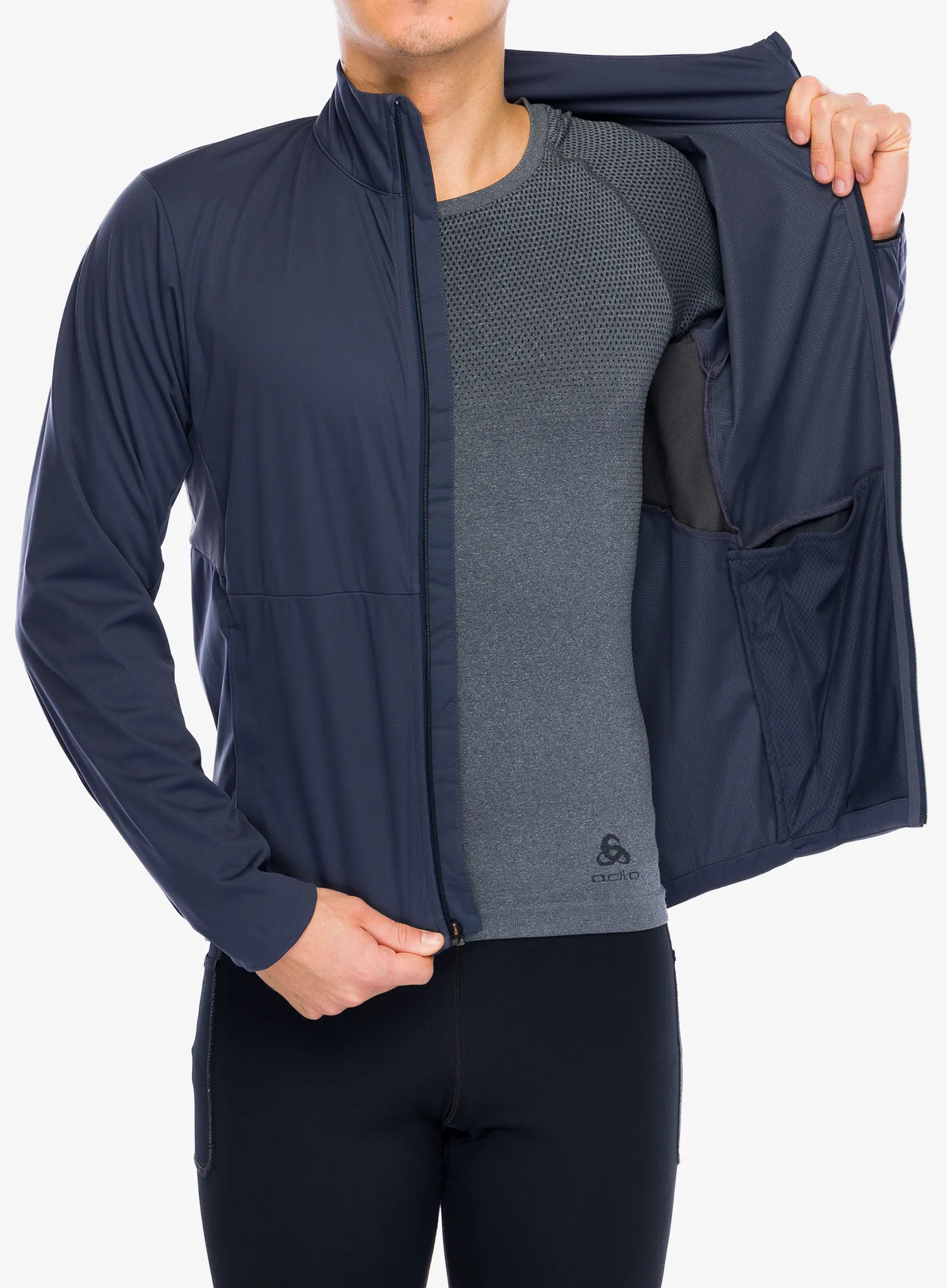 Jakna za tek Patagonia Wind Shield Jacket - smolder blue