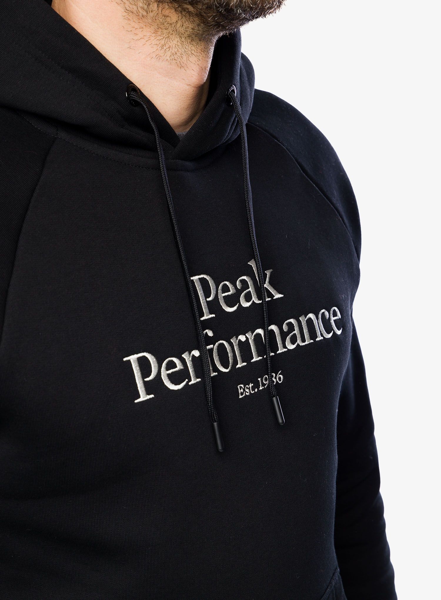 Jopica s kapuco Peak Perfomance Original Hood - black/black