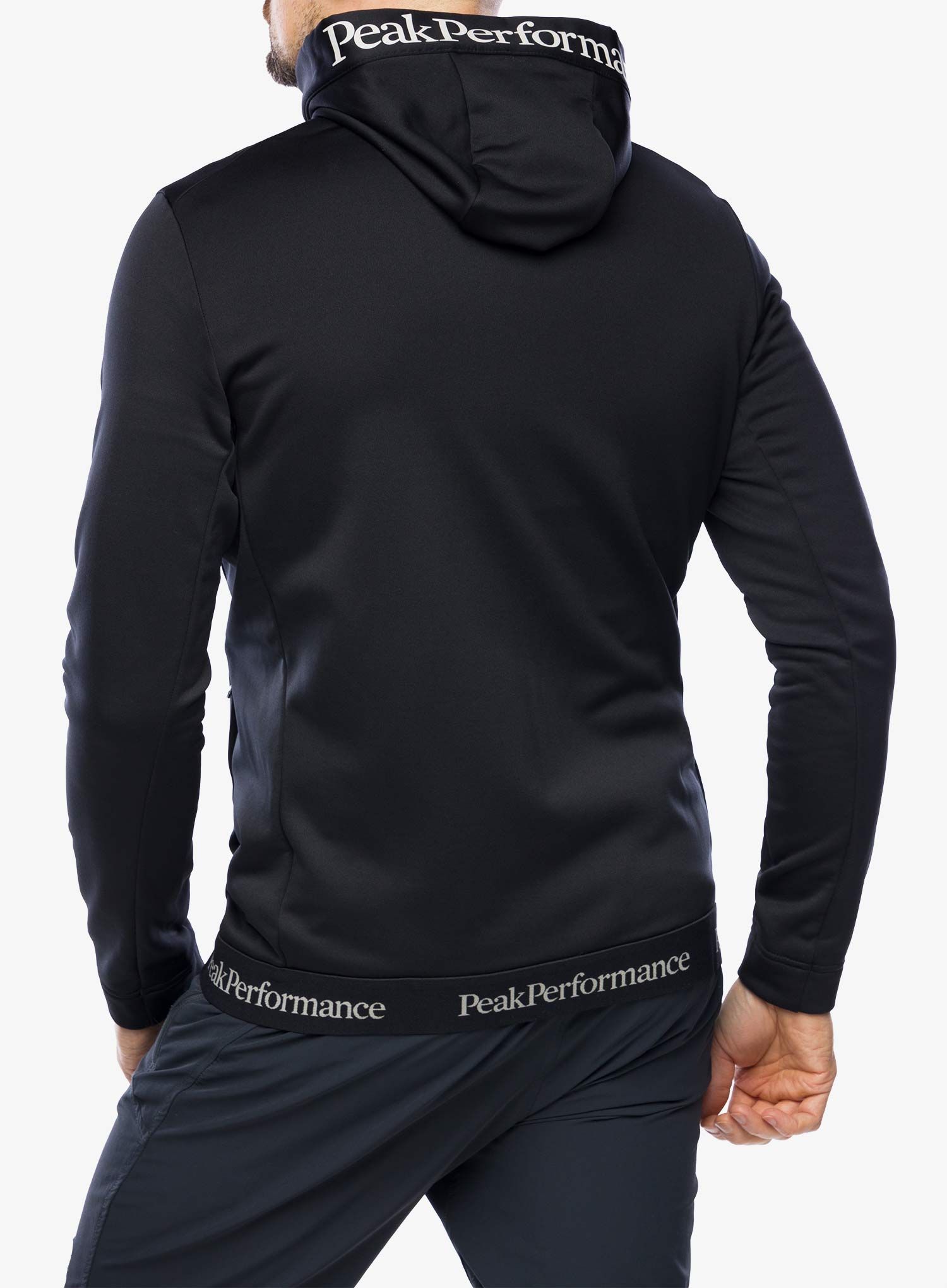 Jopica s kapuco Peak Perfomance Rider Tech Zip Hood - black