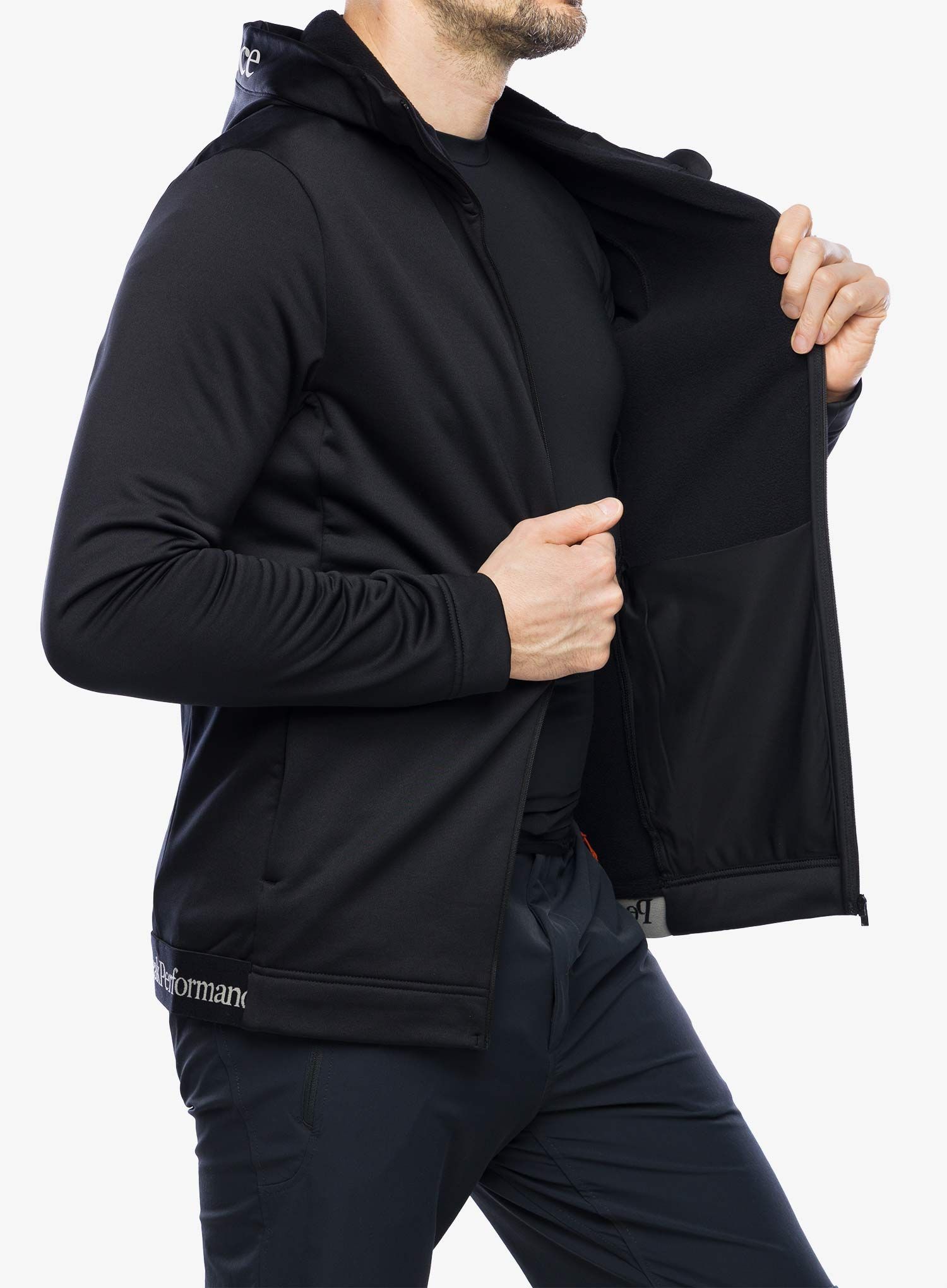 Jopica s kapuco Peak Perfomance Rider Tech Zip Hood - black