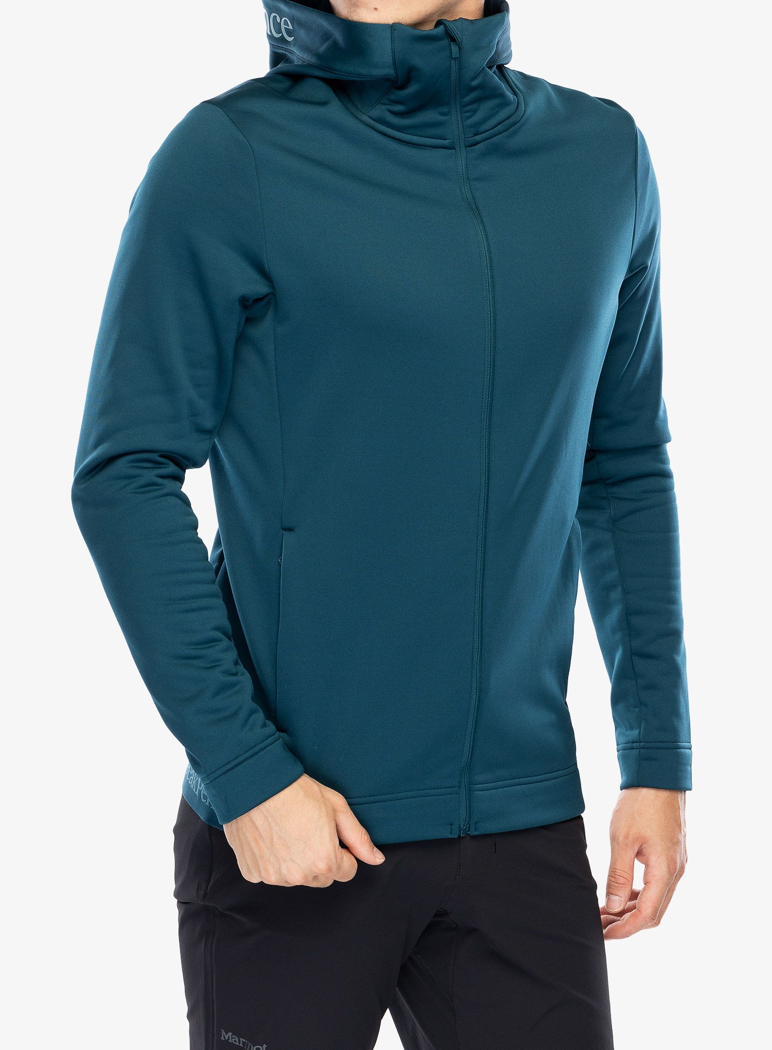 Jopica s kapuco Peak Perfomance Rider Tech Zip Hood - infinity teel