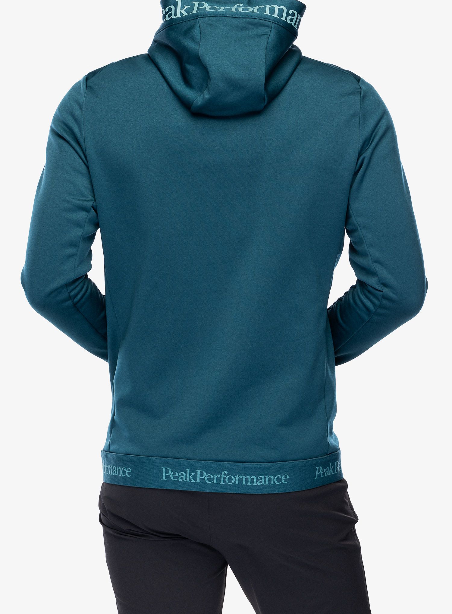 Jopica s kapuco Peak Perfomance Rider Tech Zip Hood - infinity teel