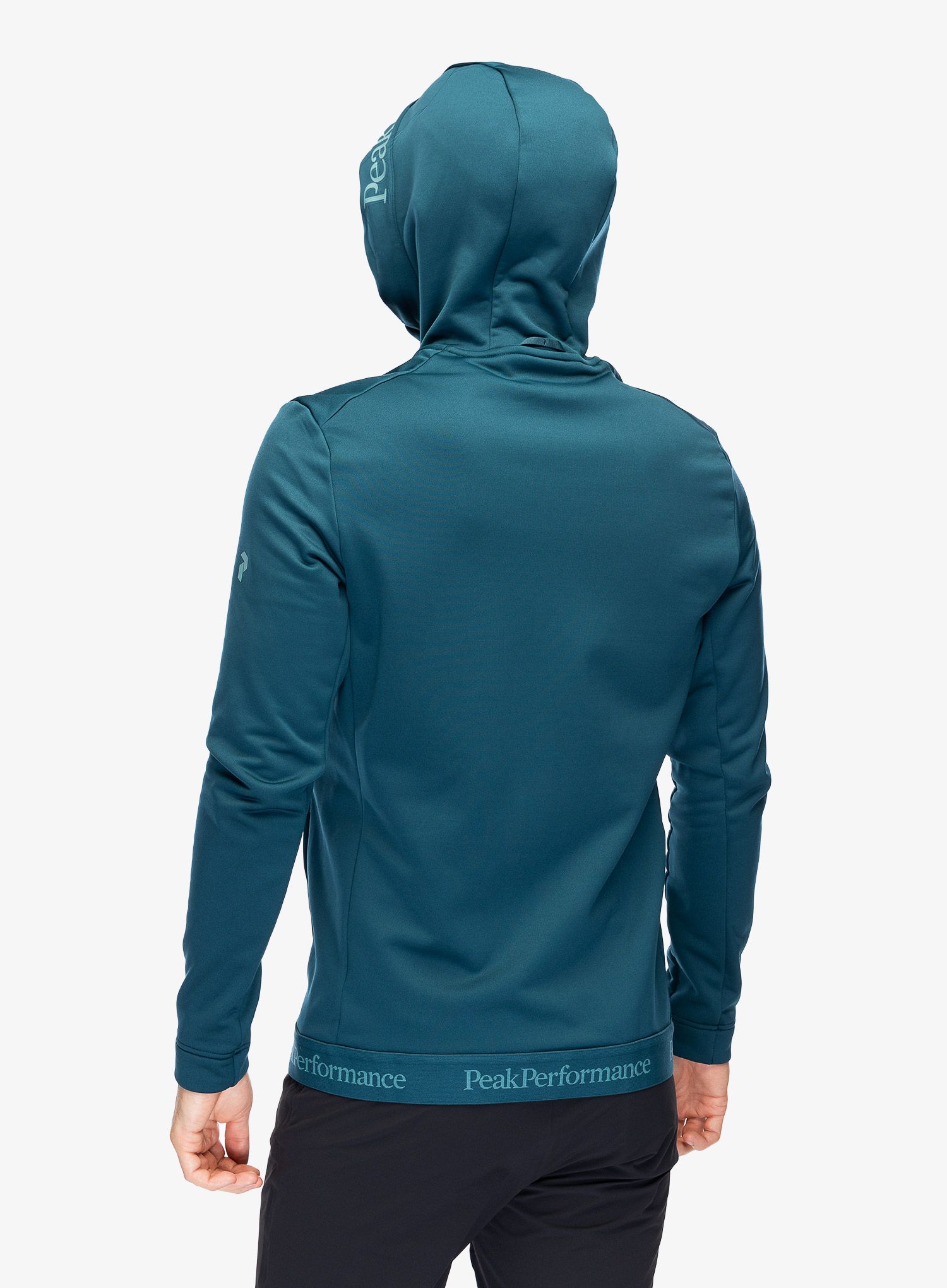 Jopica s kapuco Peak Perfomance Rider Tech Zip Hood - infinity teel