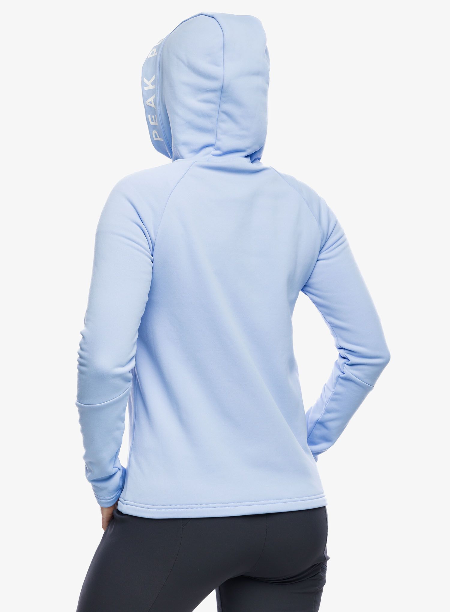 Ženska jopica z zadrgo Peak Perfomance Rider Zip Hood - amity blue/blue