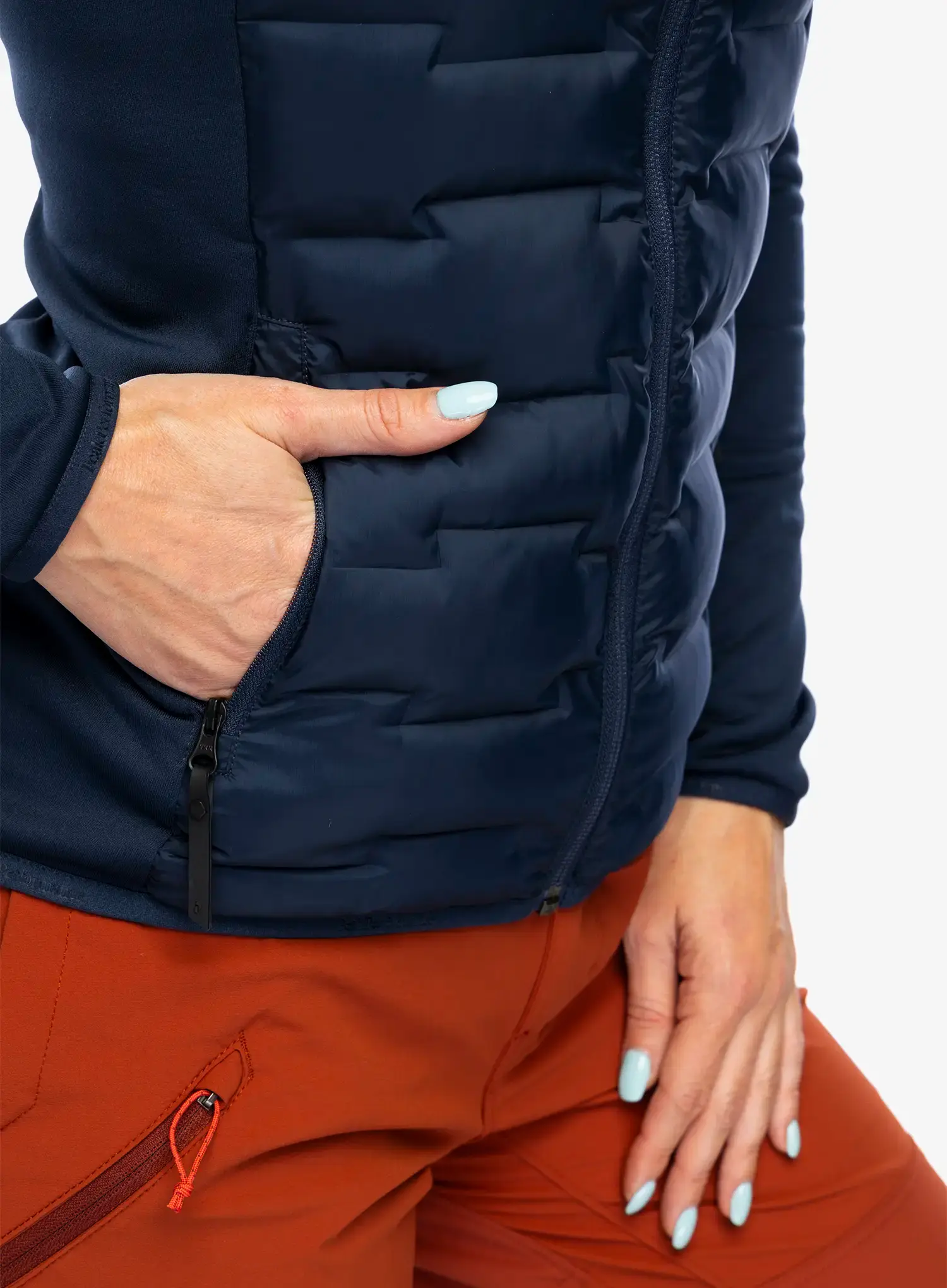 Ženska hibridna jakna Peak Performance Argon Hybrid Hood - blue shadow