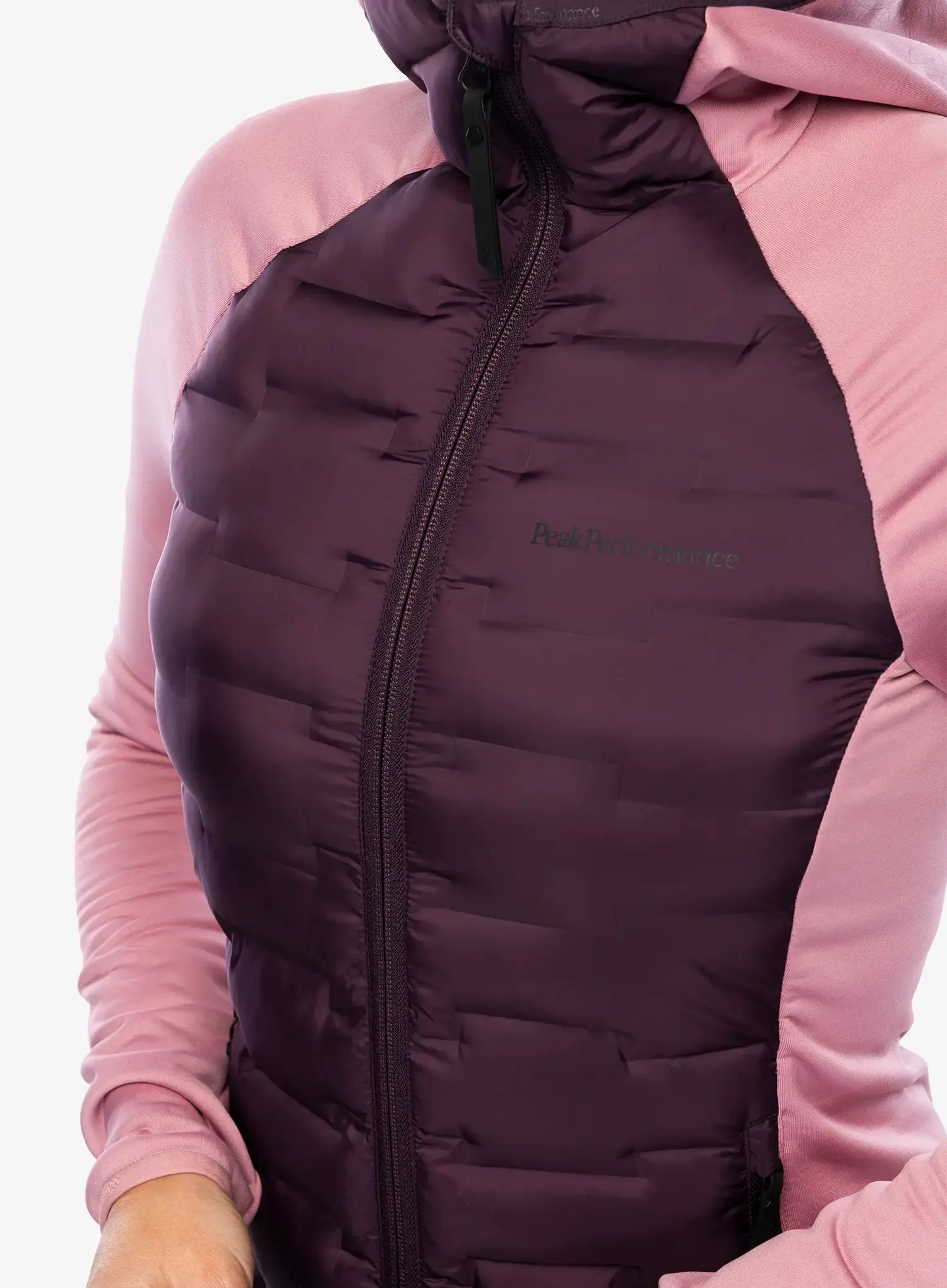 Ženska hibridna jakna Peak Performance Argon Hybrid Hood - mystic purple