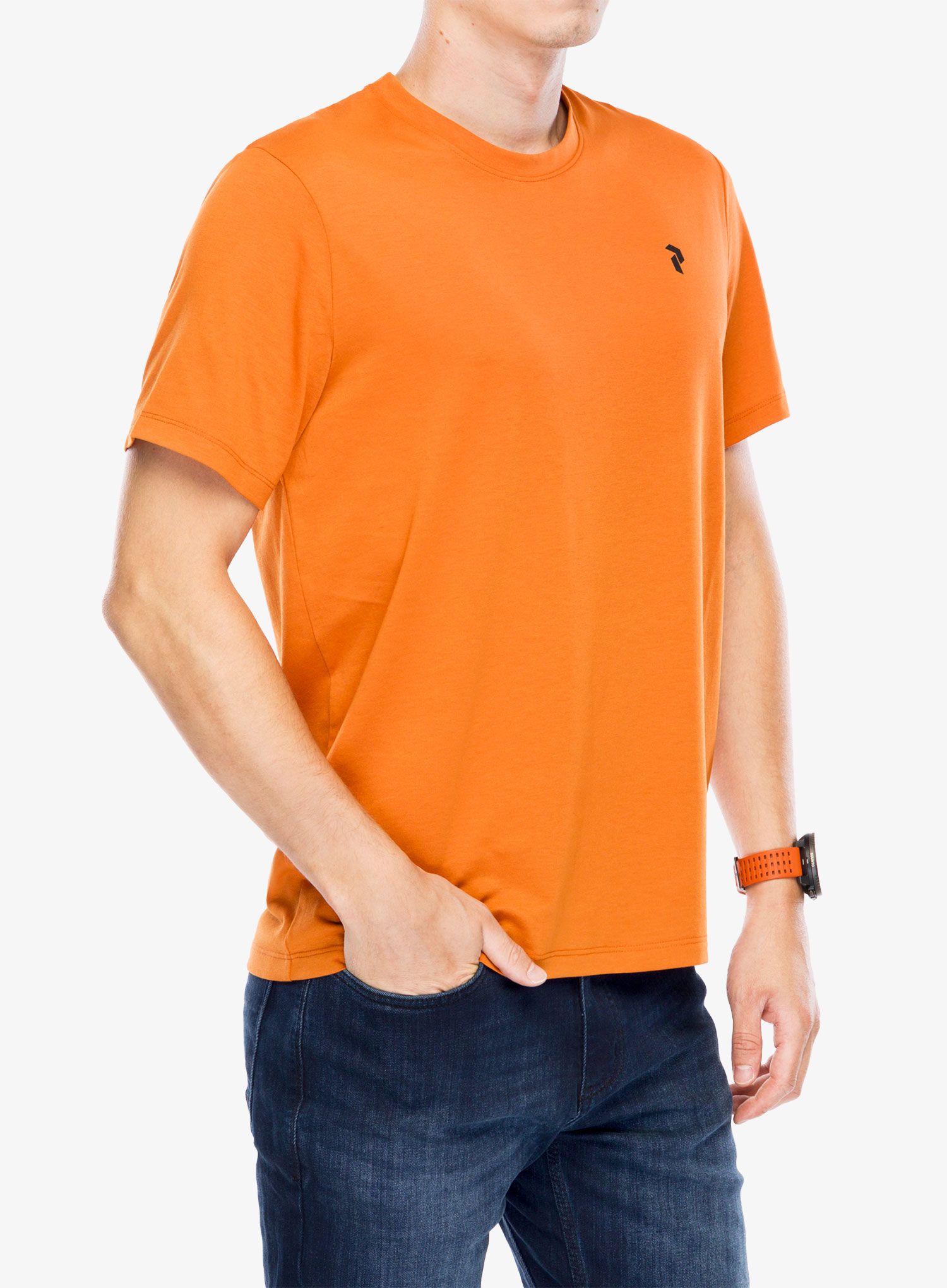 Športna majica Peak Performance Explore Graphic Tee - gold flame