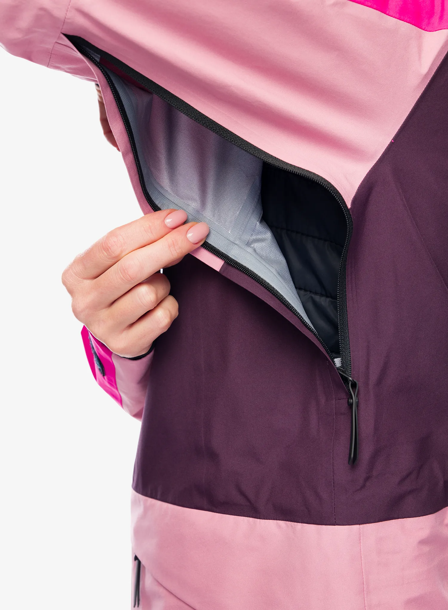 Ženska smučarska jakna Peak Performance Gravity GORE-TEX 3L Jacket - beetroot/purple/bitter root