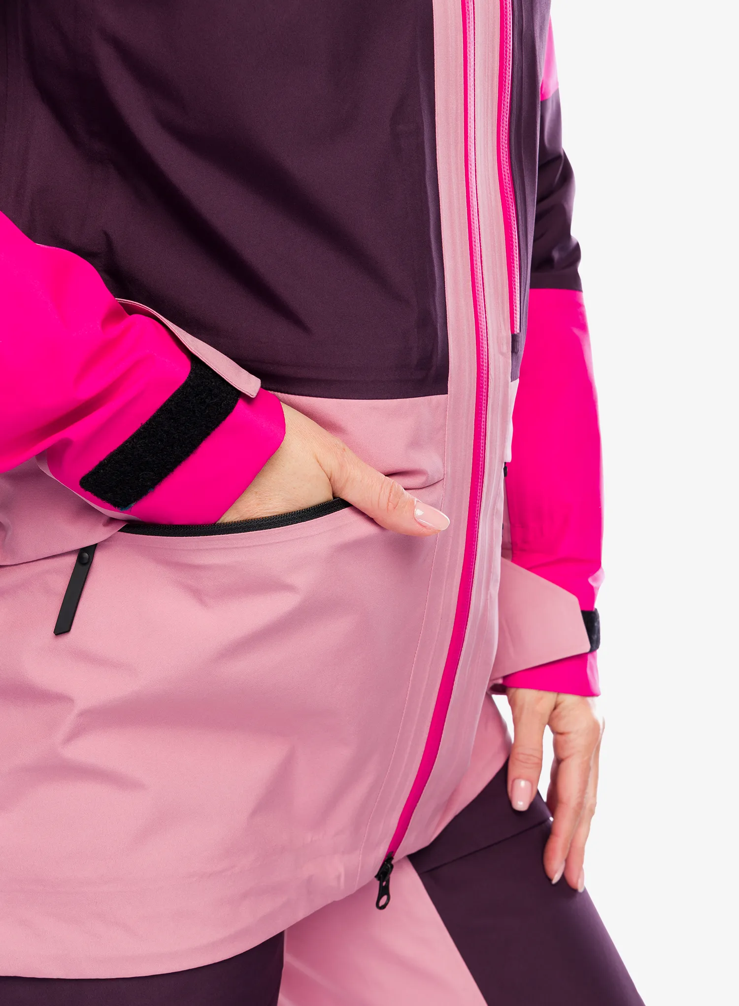 Ženska smučarska jakna Peak Performance Gravity GORE-TEX 3L Jacket - beetroot/purple/bitter root