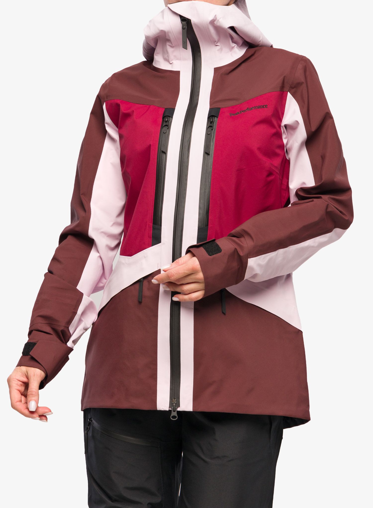 Ženska jakna Peak Performance Gravity Gore-Tex Jacket - cold blush/sapote/rogue red