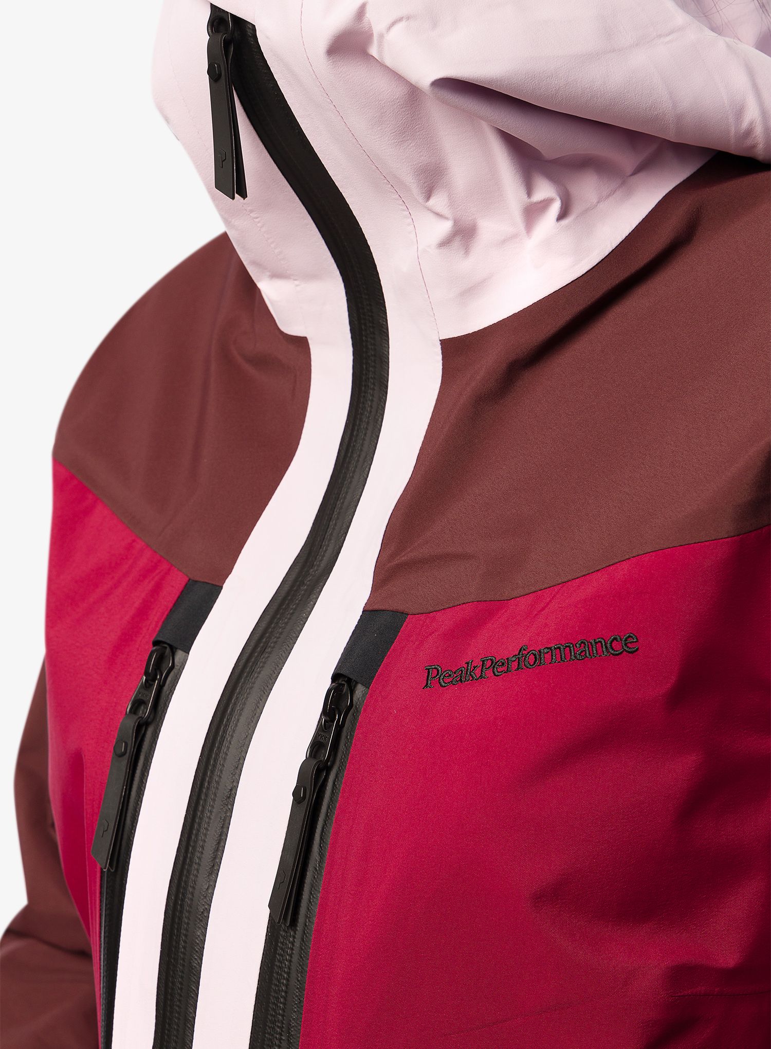 Ženska jakna Peak Performance Gravity Gore-Tex Jacket - cold blush/sapote/rogue red