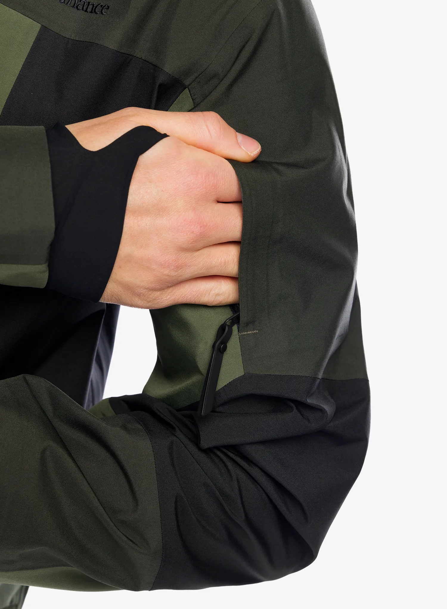Smučarska jakna Peak Performance Gravity GORE-TEX 3L Jacket - olive extreme/black/pine