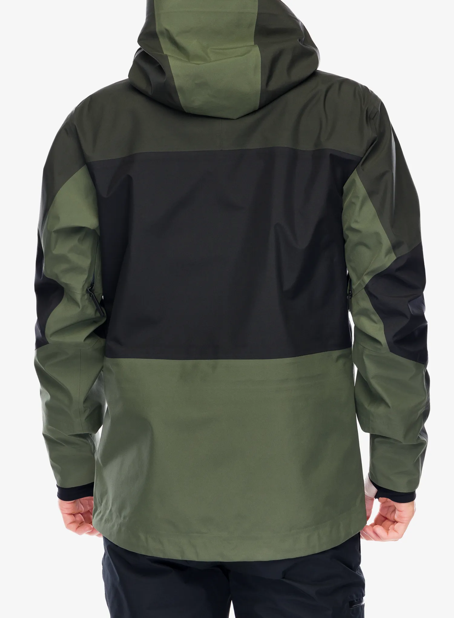 Smučarska jakna Peak Performance Gravity GORE-TEX 3L Jacket - olive extreme/black/pine