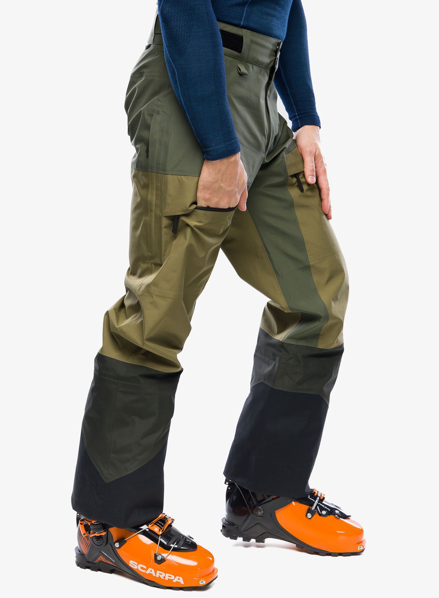 Smučarske hlače Peak Performance Gravity GORE-TEX 3L Pants - pine needle/snap green/olive