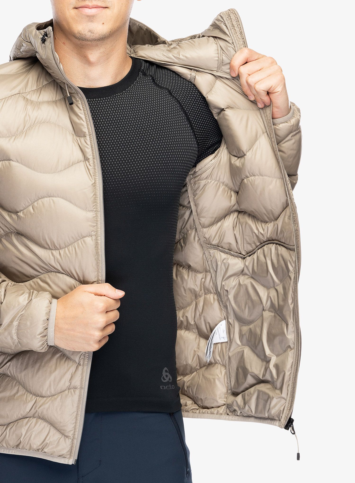 Puhovka Peak Performance Helium Down Hood Jacket - avid beige