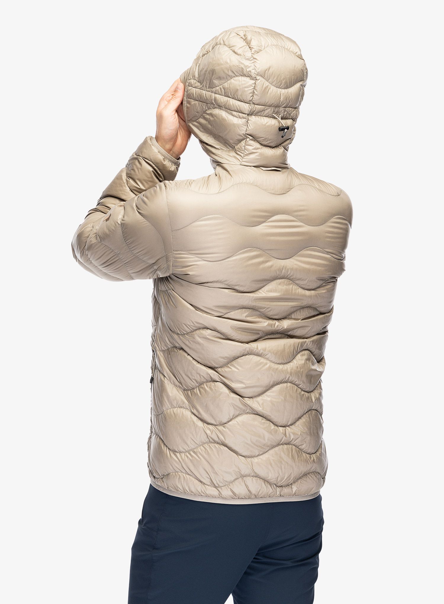 Puhovka Peak Performance Helium Down Hood Jacket - avid beige