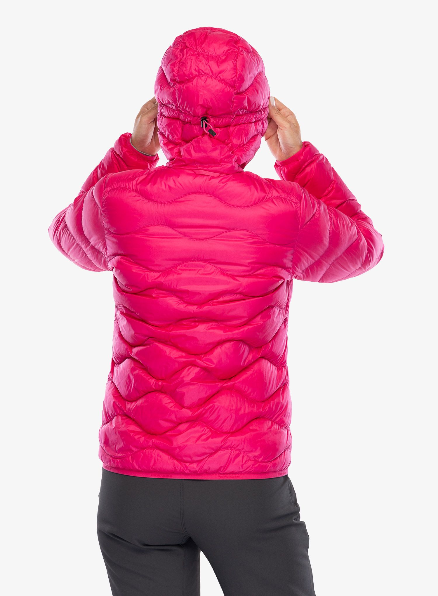 Ženska puhovka Peak Performance Helium Down Hood Jacket - beetroot purple