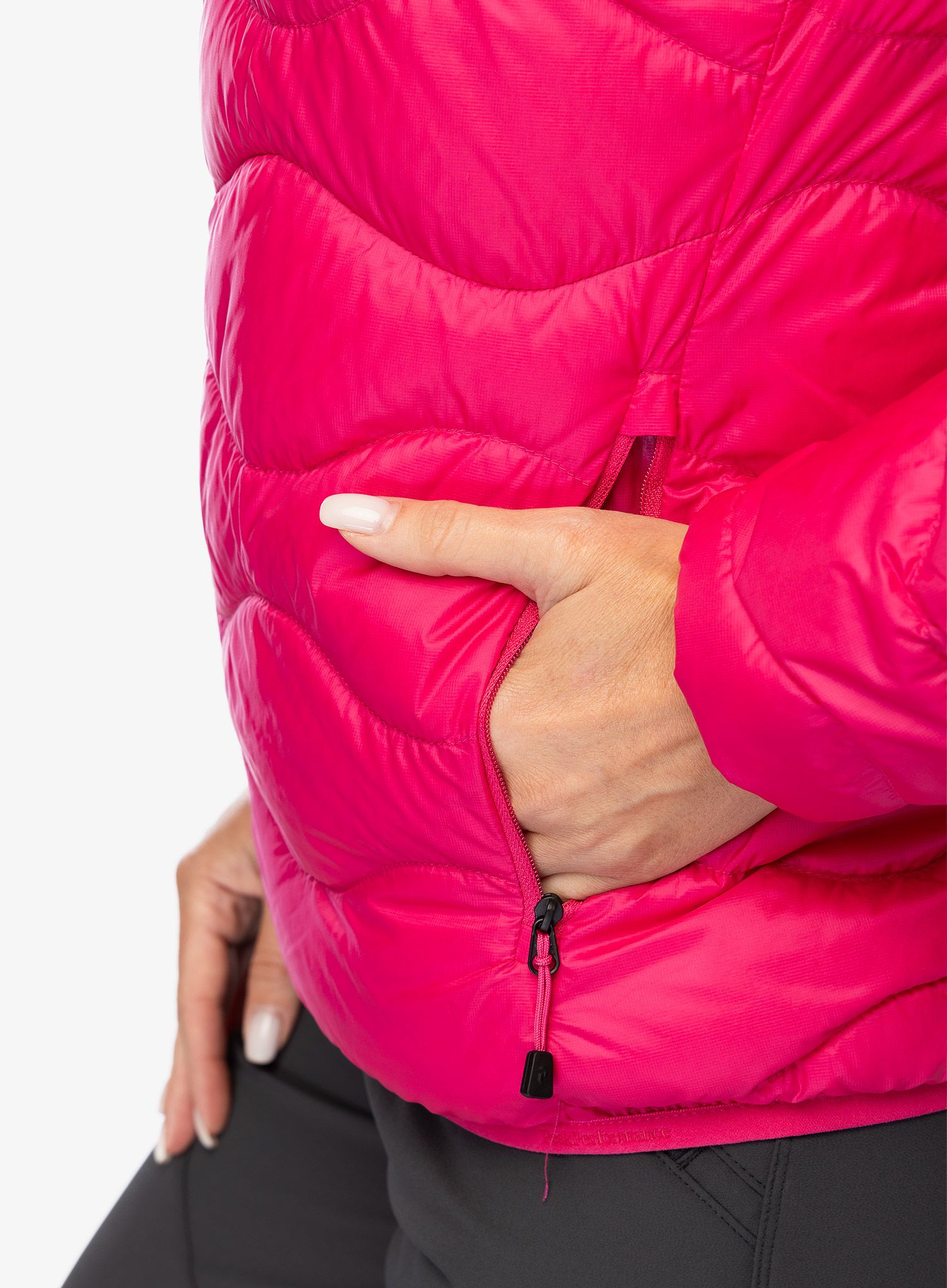 Ženska puhovka Peak Performance Helium Down Hood Jacket - beetroot purple